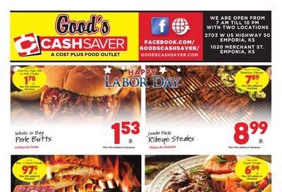 Good's Cash Saver Weekly Ad September 2 - 8, 2026