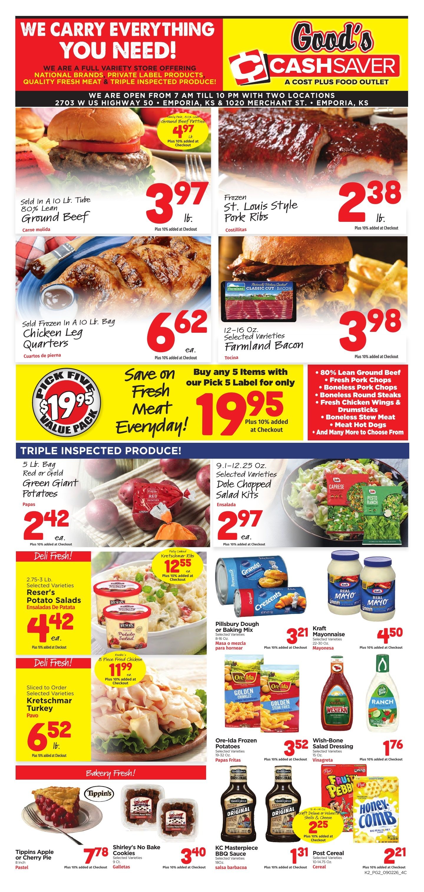 Good's Cash Saver Weekly Ad September 2 - 8, 2026