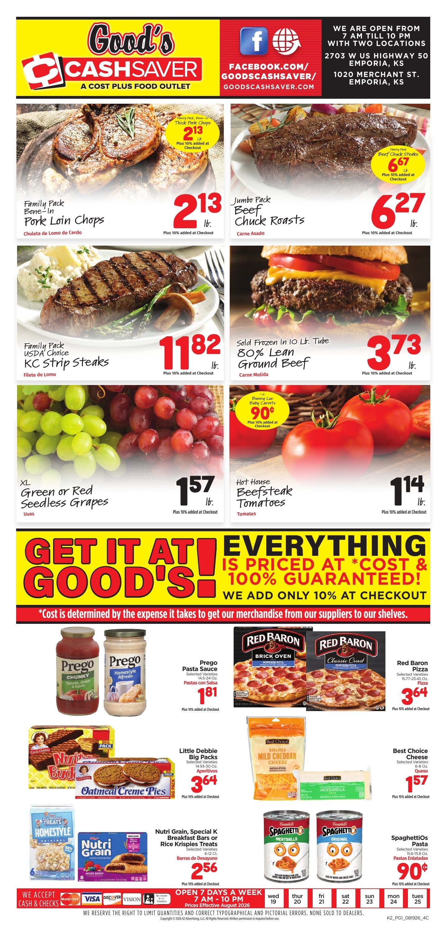 Good's Cash Saver Weekly Ad August 19 - 25, 2026