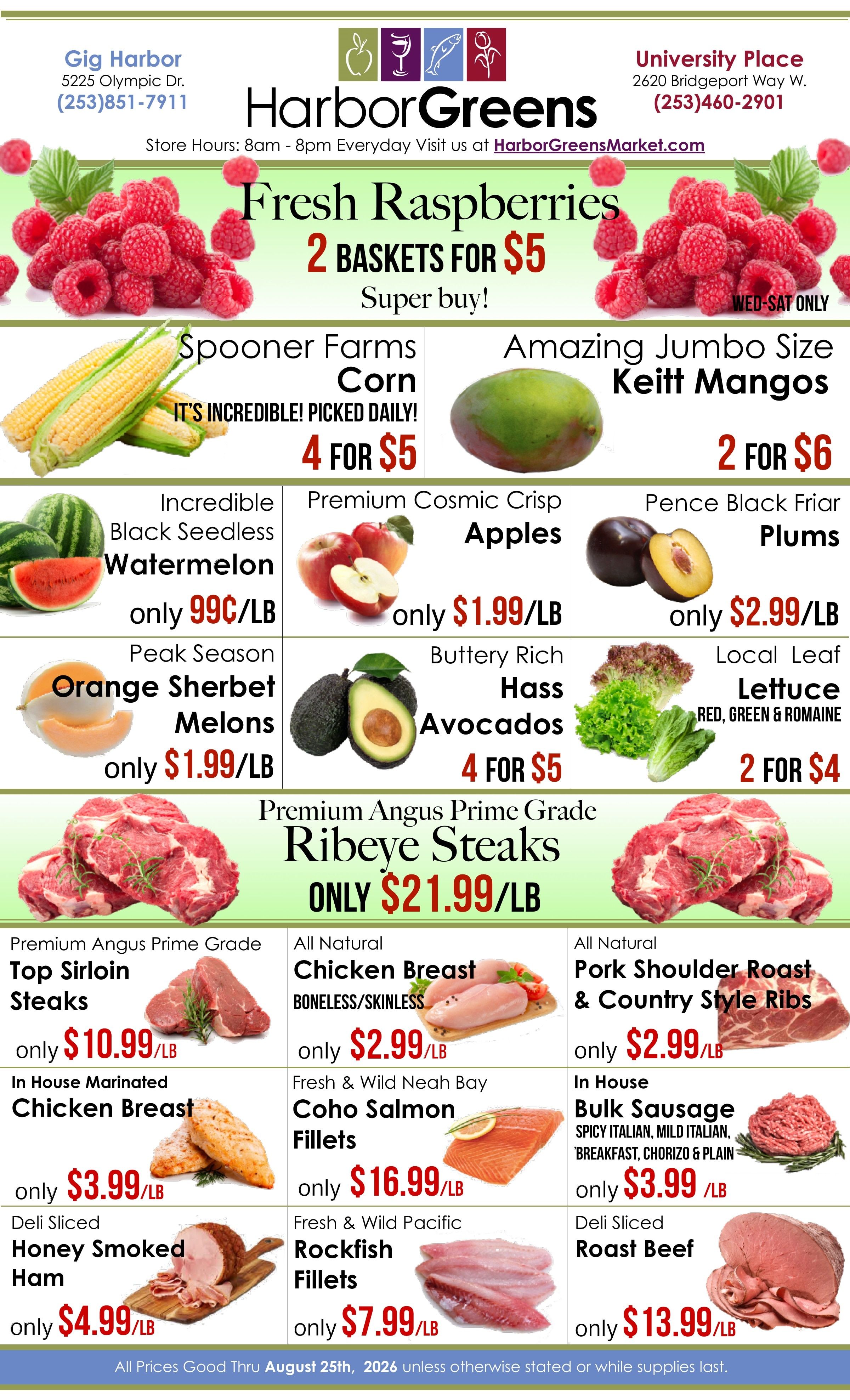 Harbor Greens Market Weekly Ad August 19 - 25, 2026