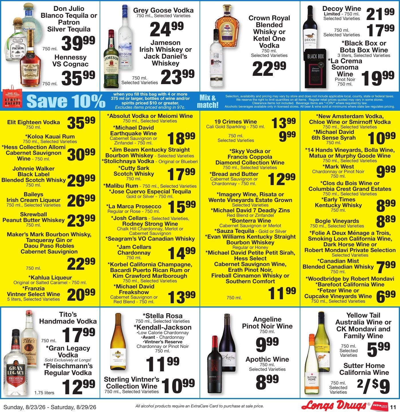 Longs Drugs Oahu Weekly Ad August 23 - 29, 2026