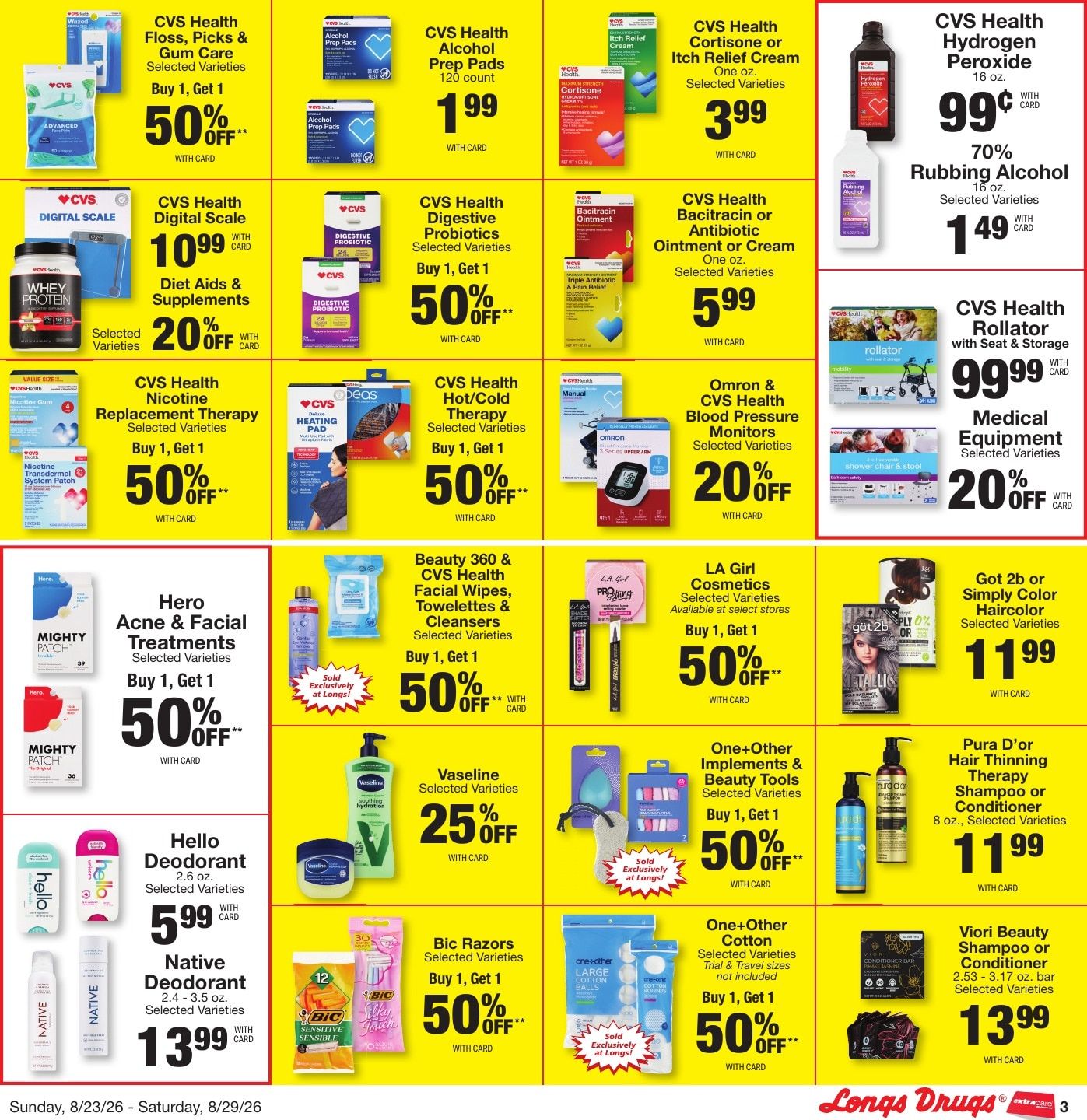 Longs Drugs Oahu Weekly Ad August 23 - 29, 2026