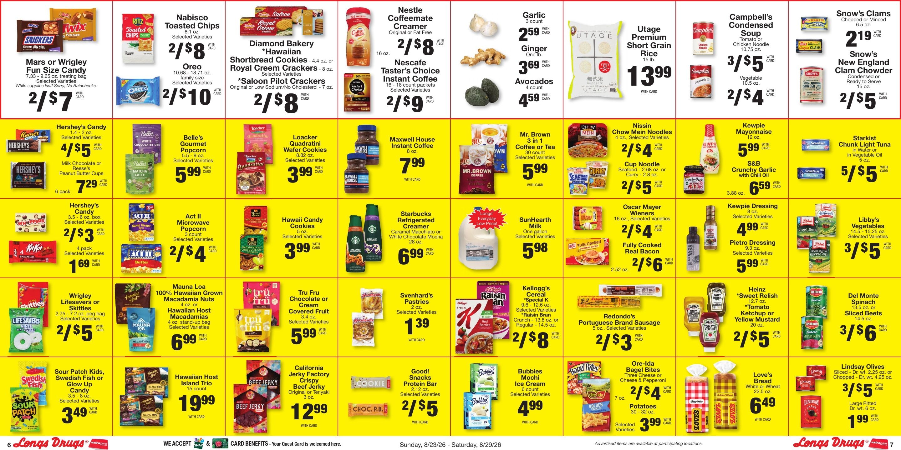 Longs Drugs Oahu Weekly Ad August 23 - 29, 2026