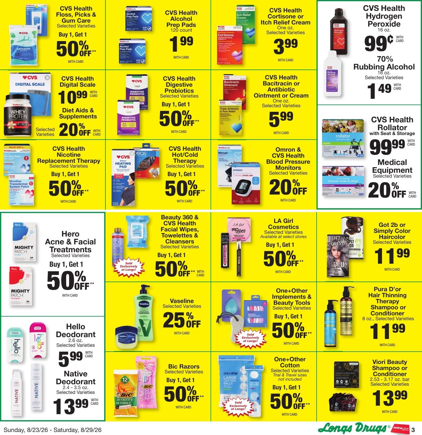 Longs Drugs Maui and Kauai Weekly Ad August 23 - 29, 2026