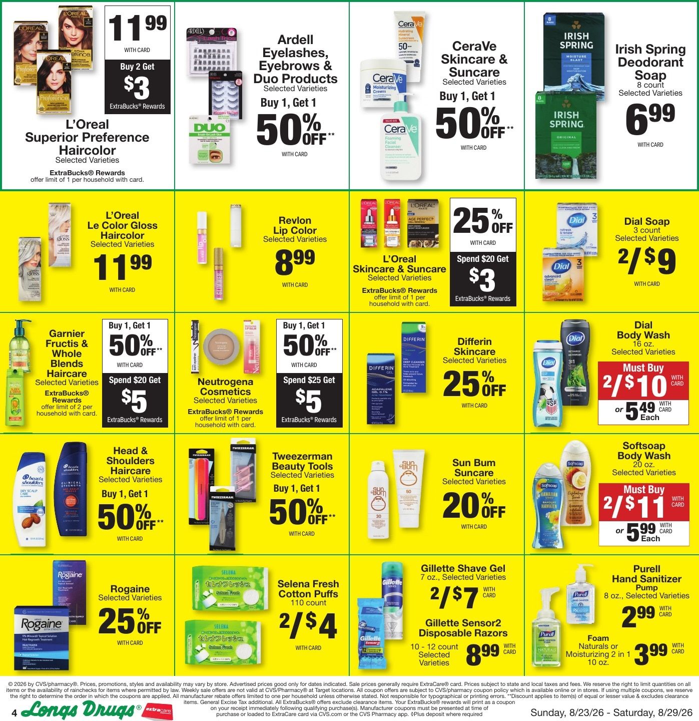 Longs Drugs Maui and Kauai Weekly Ad August 23 - 29, 2026