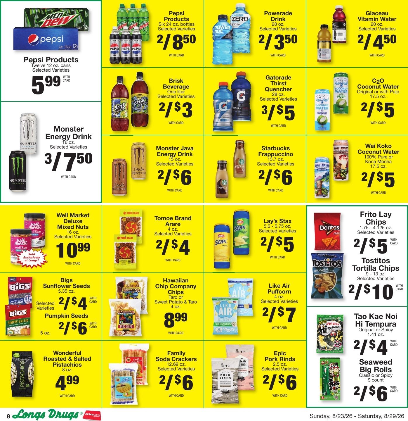 Longs Drugs Maui and Kauai Weekly Ad August 23 - 29, 2026