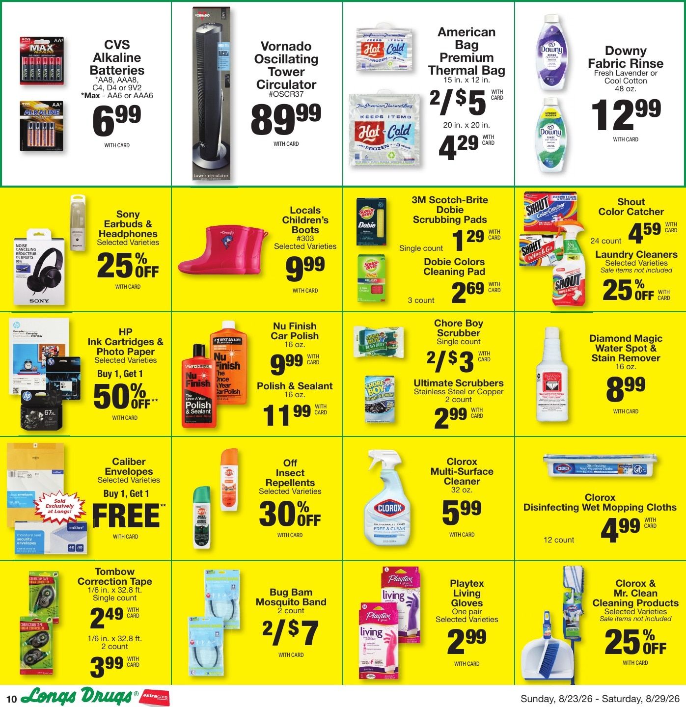 Longs Drugs Maui and Kauai Weekly Ad August 23 - 29, 2026