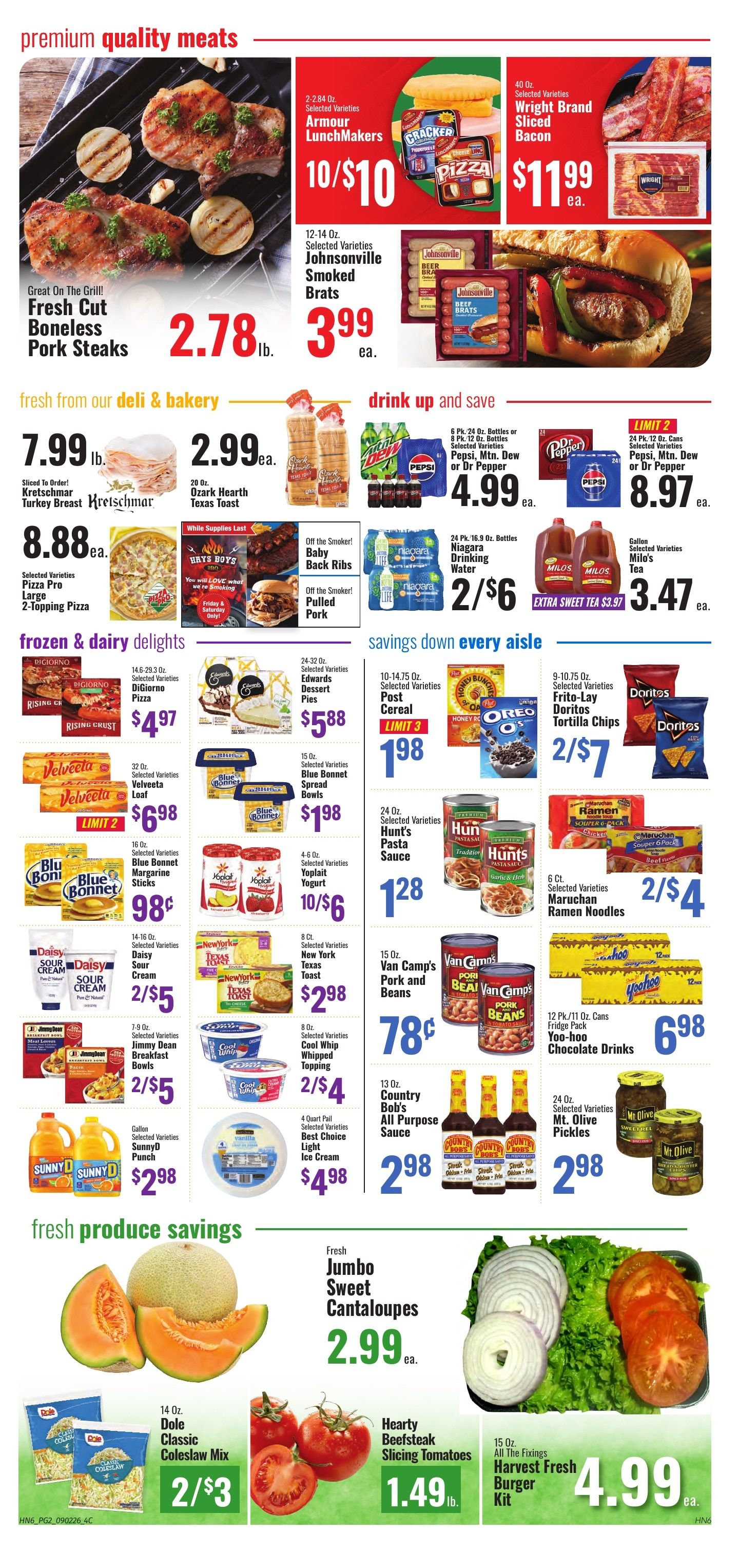 Hays Family Grocery Weekly Ad September 2 - 8, 2026