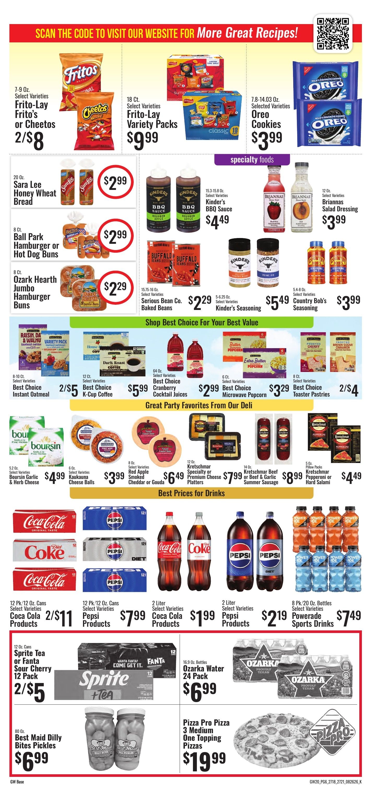 G&W Foods Farmers Market (Manila, AR) Weekly Ad August 26 - September 8, 2026