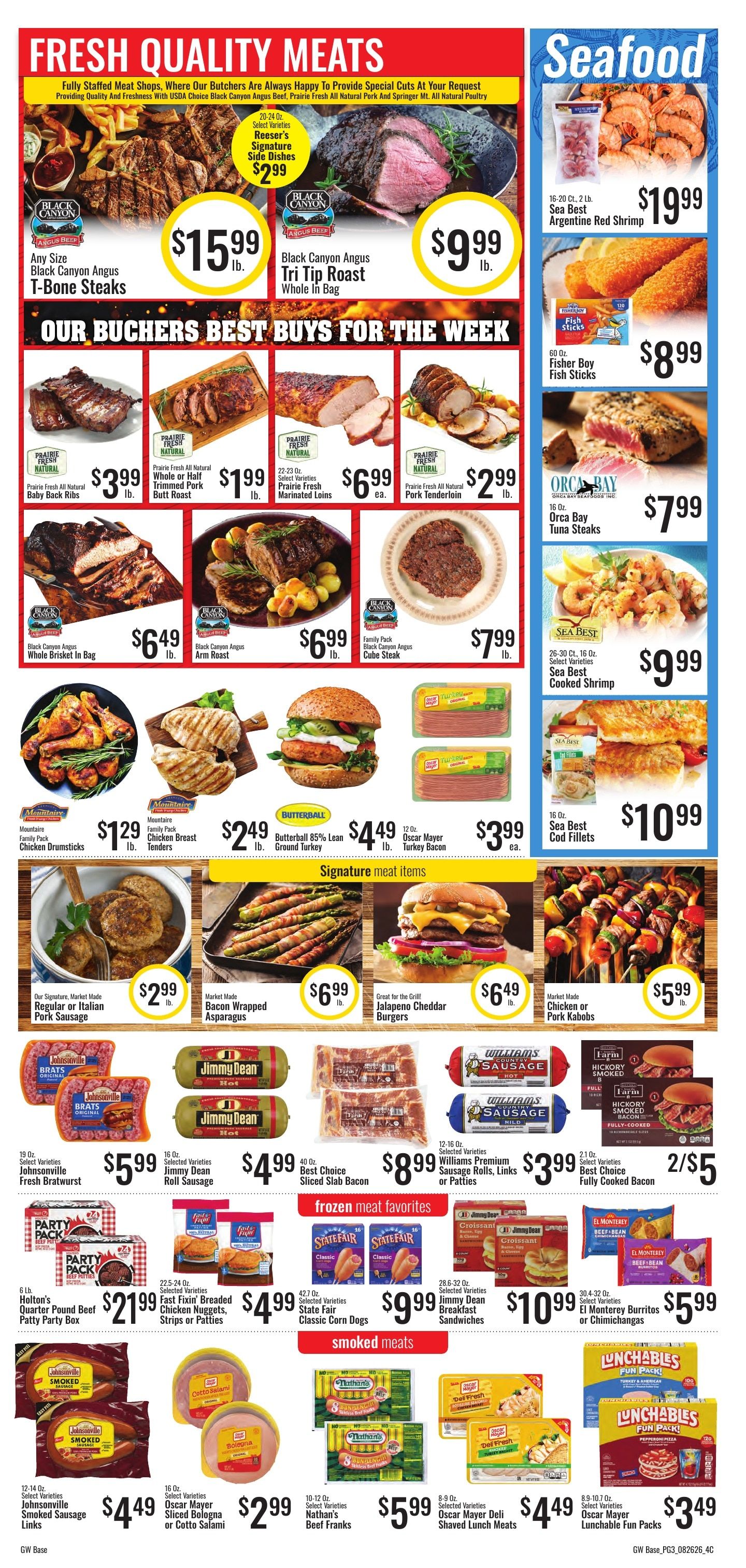 G&W Foods Farmers Market (Monette, AR) Weekly Ad August 26 - September 8, 2026