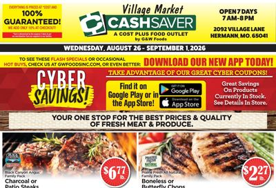 Village Market Cash Saver Weekly Ad August 26 - September 8, 2026