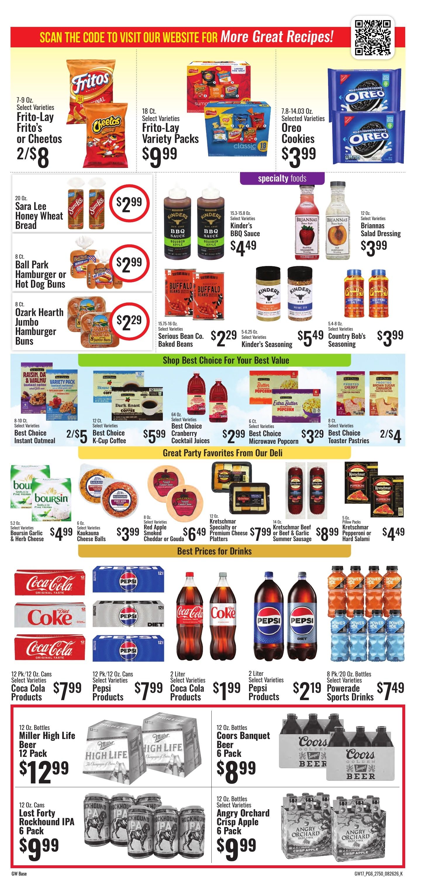 Sun Fest Market (Holiday Island, AR) Weekly Ad August 26 - September 8, 2026