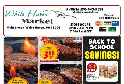 White Haven Market Weekly Ad August 20 - 26, 2026