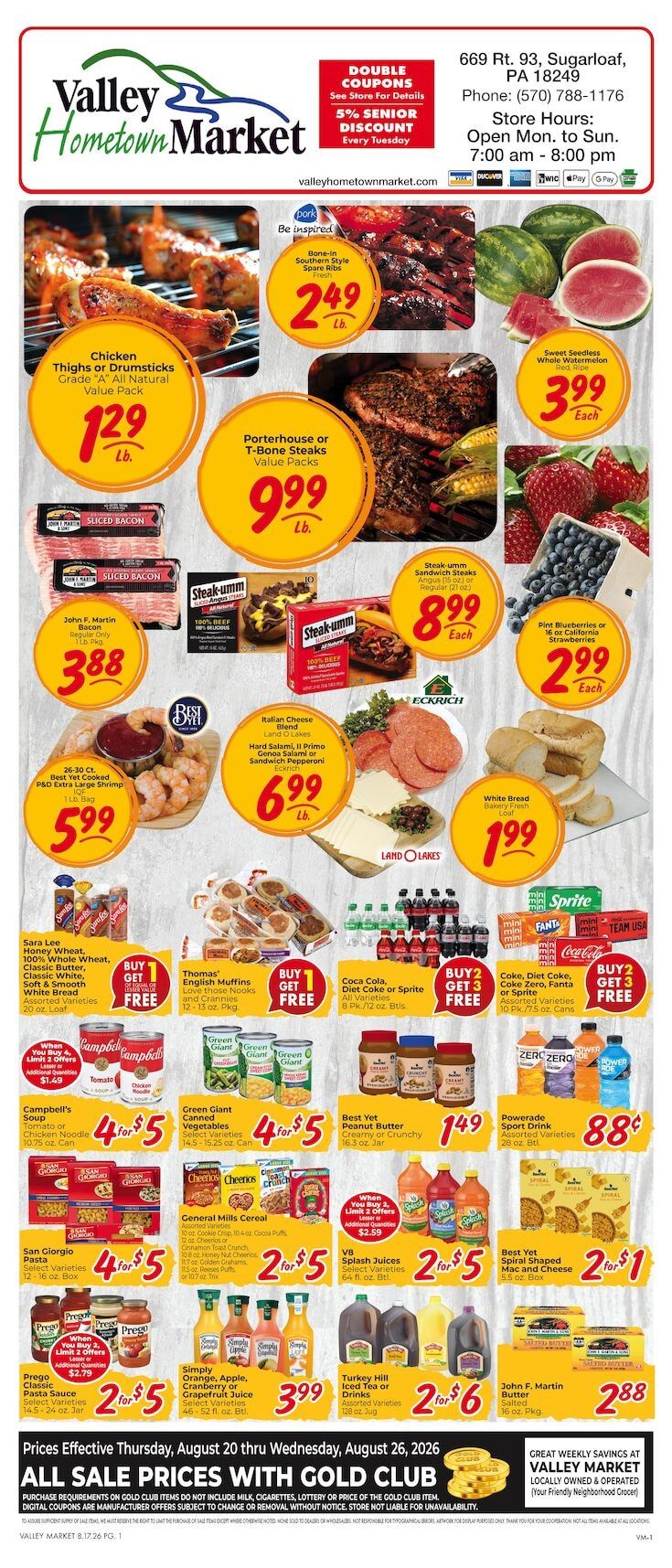 Valley Hometown Market Weekly Ad August 20 - 26, 2026