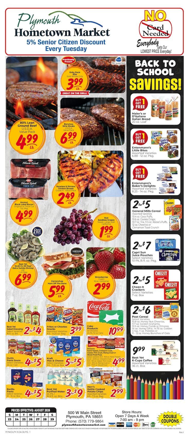 Plymouth Hometown Market Weekly Ad August 20 - 26, 2026