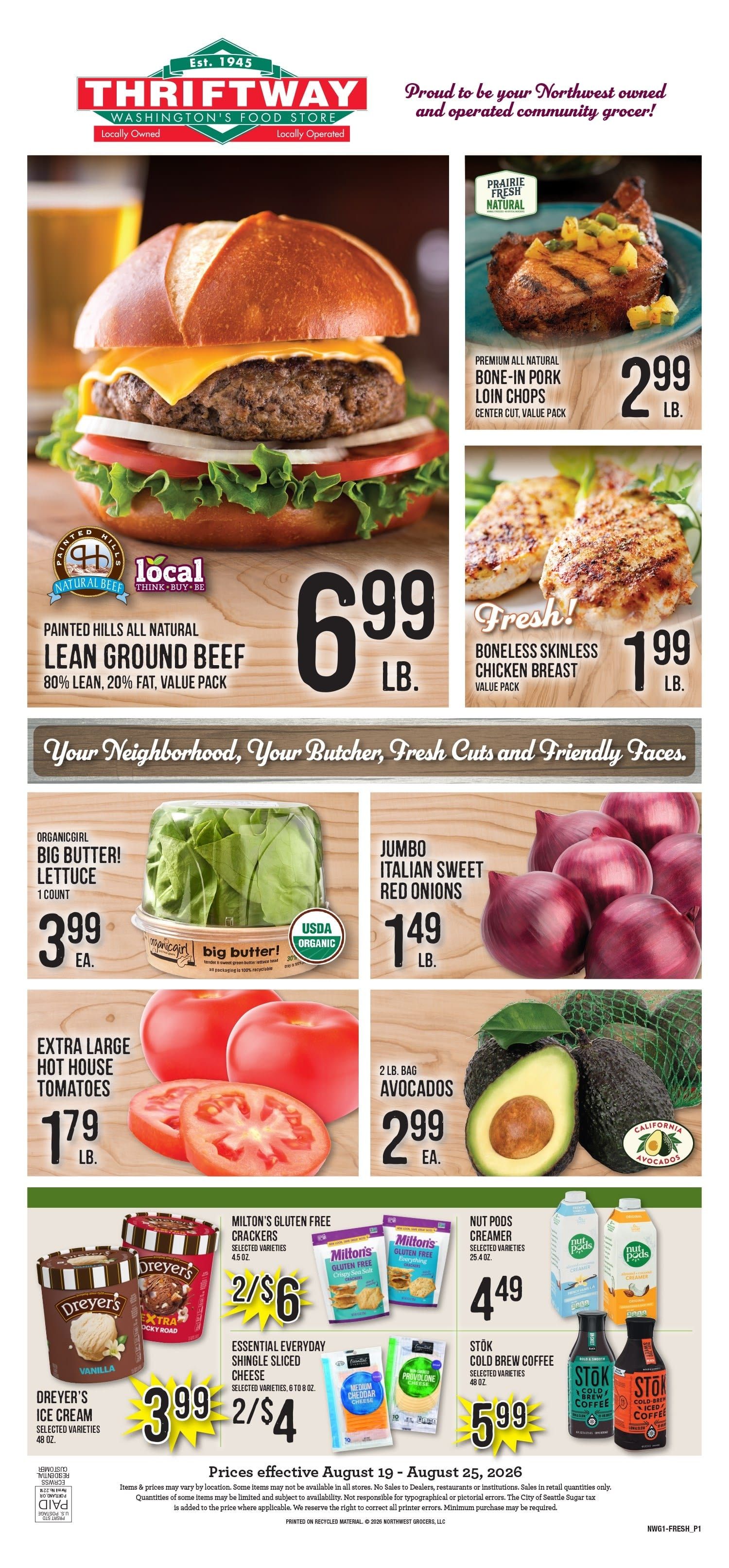 Ballinger Thriftway Weekly Ad August 19 - 25, 2026