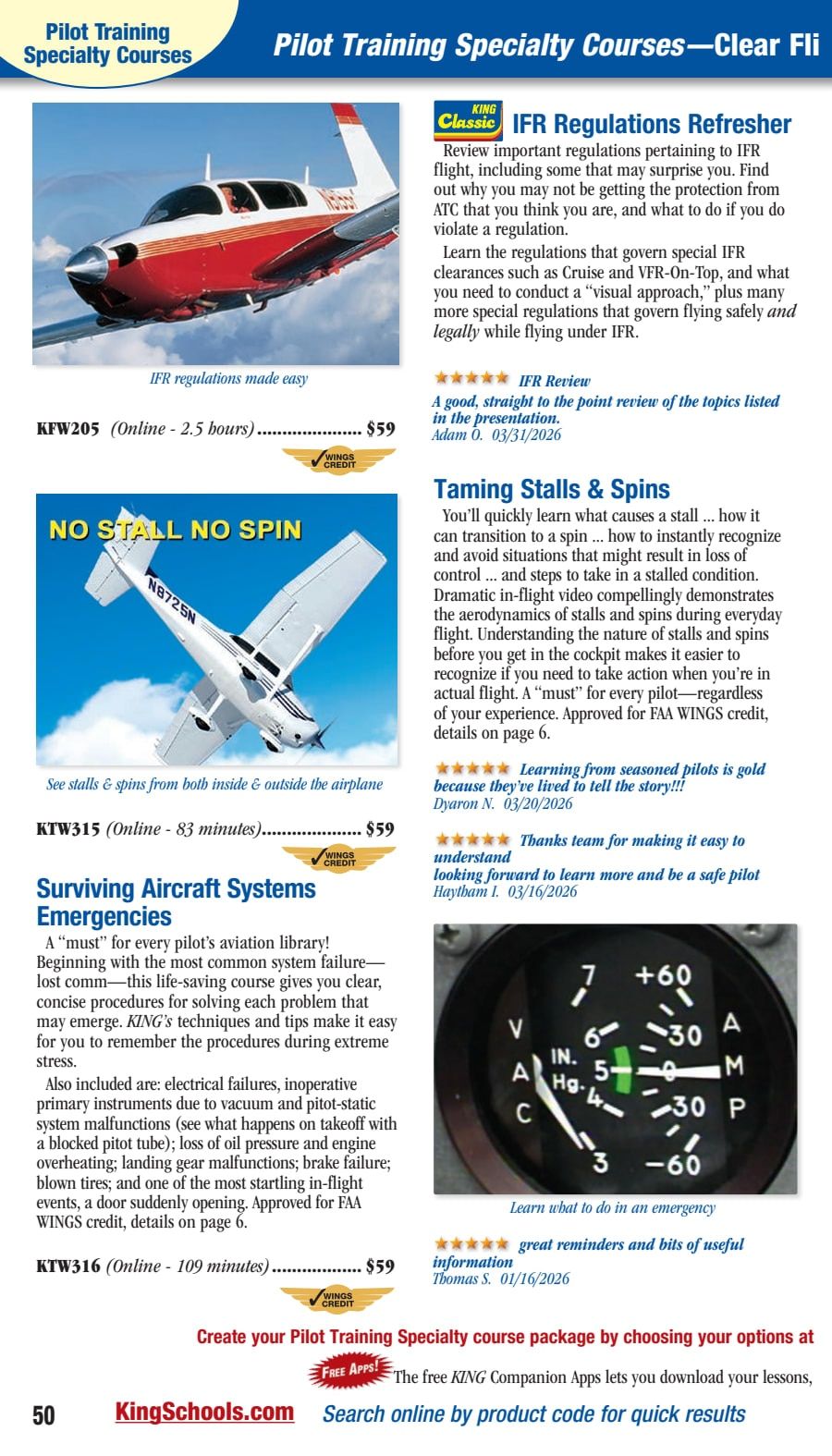 King Schools Summer and Fall Catalog Weekly Ad July 1 - September 30, 2026