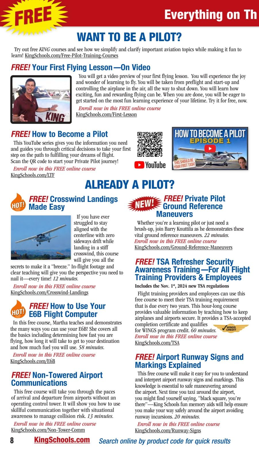 King Schools Summer and Fall Catalog Weekly Ad July 1 - September 30, 2026