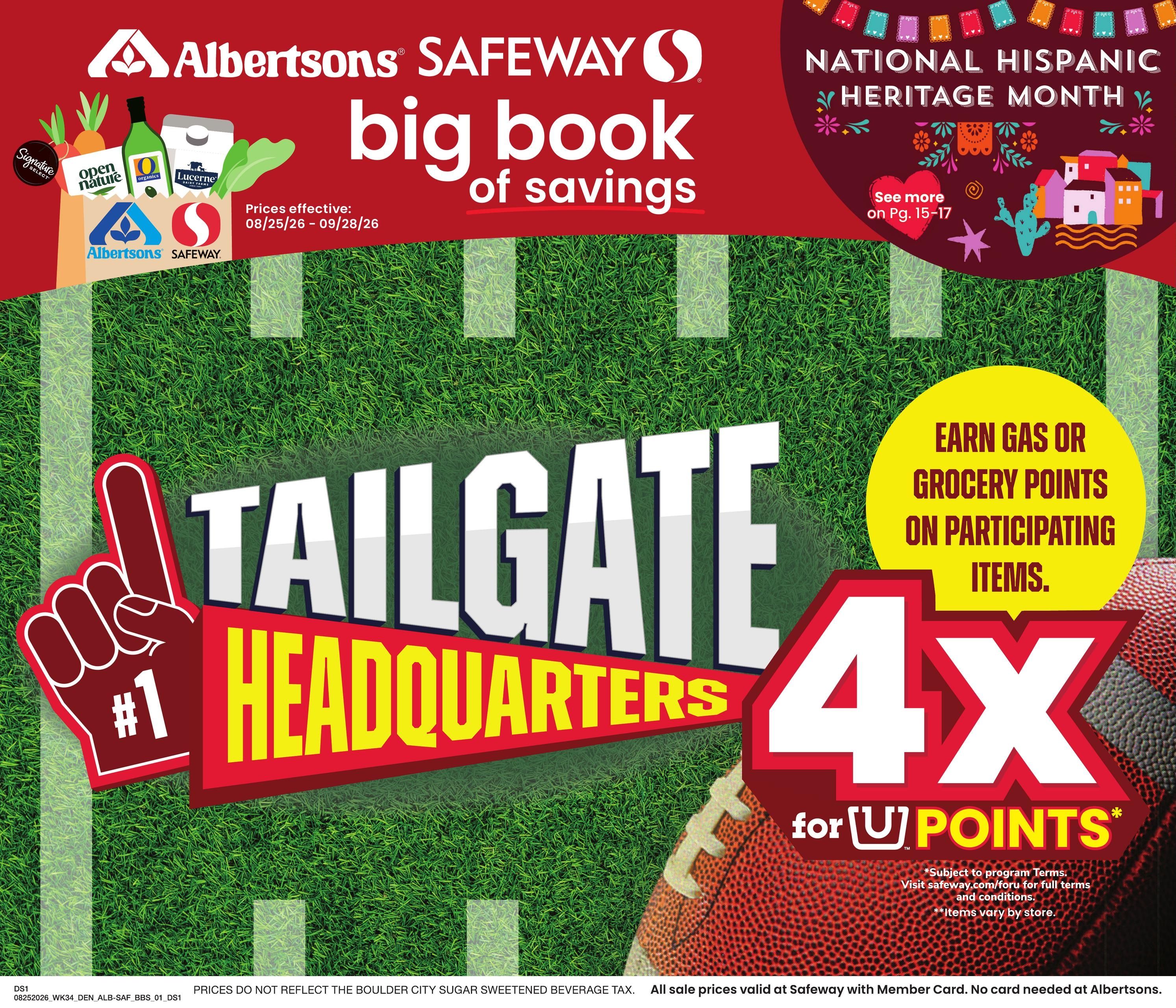 Safeway (CO, KS, NE, NM, SD, WY) Big Book of Savings Weekly Ad August 25 - September 28, 2026