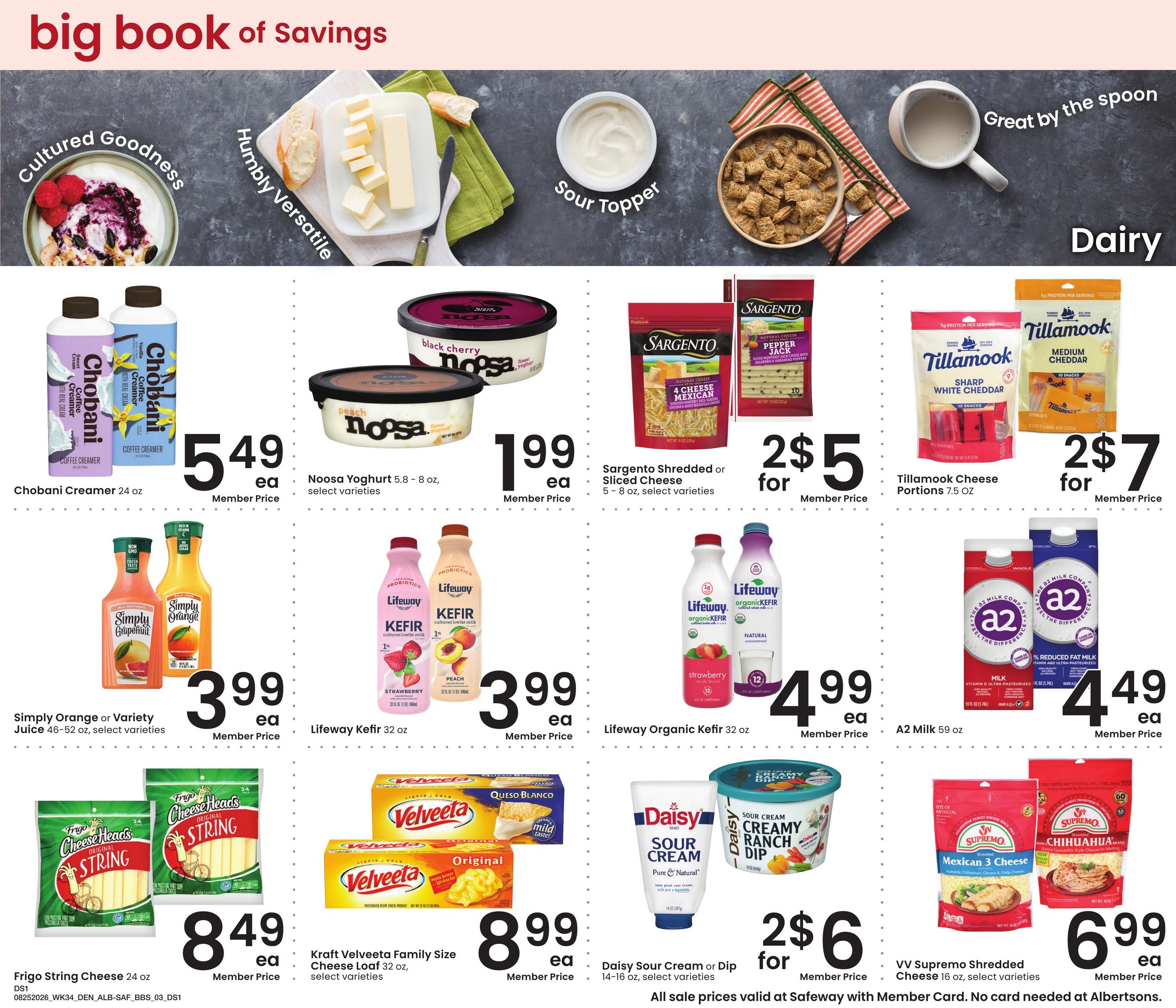 Safeway (CO, KS, NE, NM, SD, WY) Big Book of Savings Weekly Ad August 25 - September 28, 2026