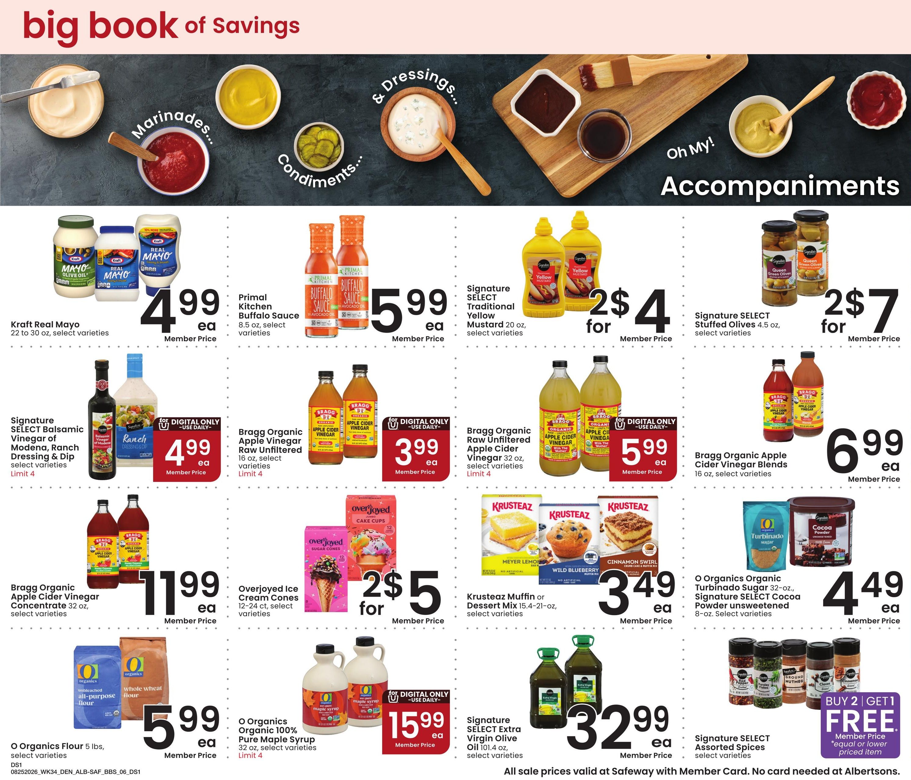 Safeway (CO, KS, NE, NM, SD, WY) Big Book of Savings Weekly Ad August 25 - September 28, 2026