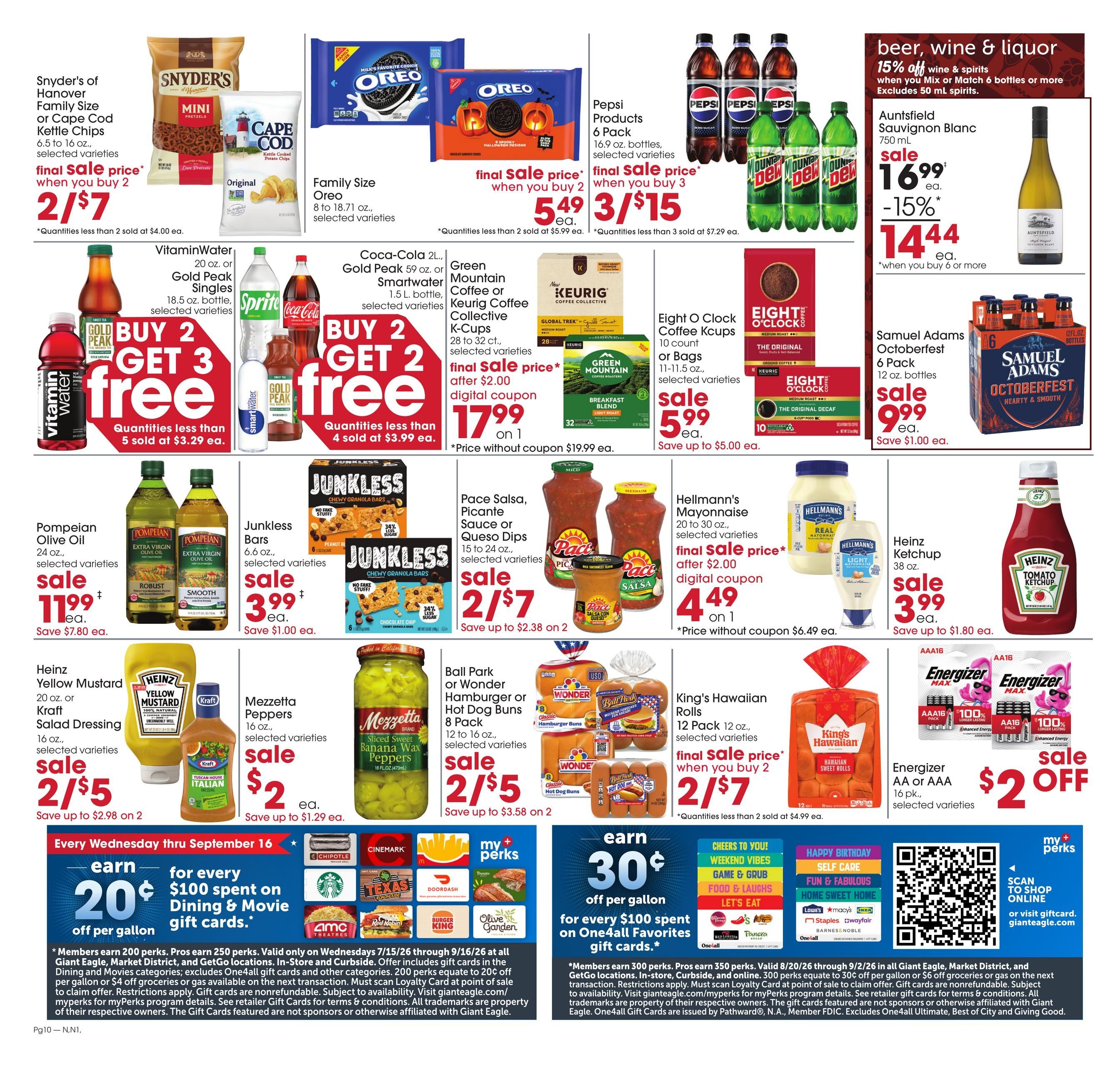 Giant Eagle (Carmel–Mccordsville Area, IN) Weekly Ad August 27 - September 2, 2026