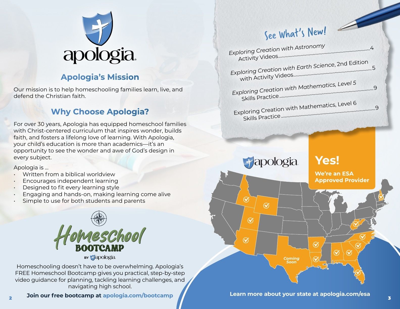 Apologia Catalog Weekly Ad January 1 - December 31, 2026