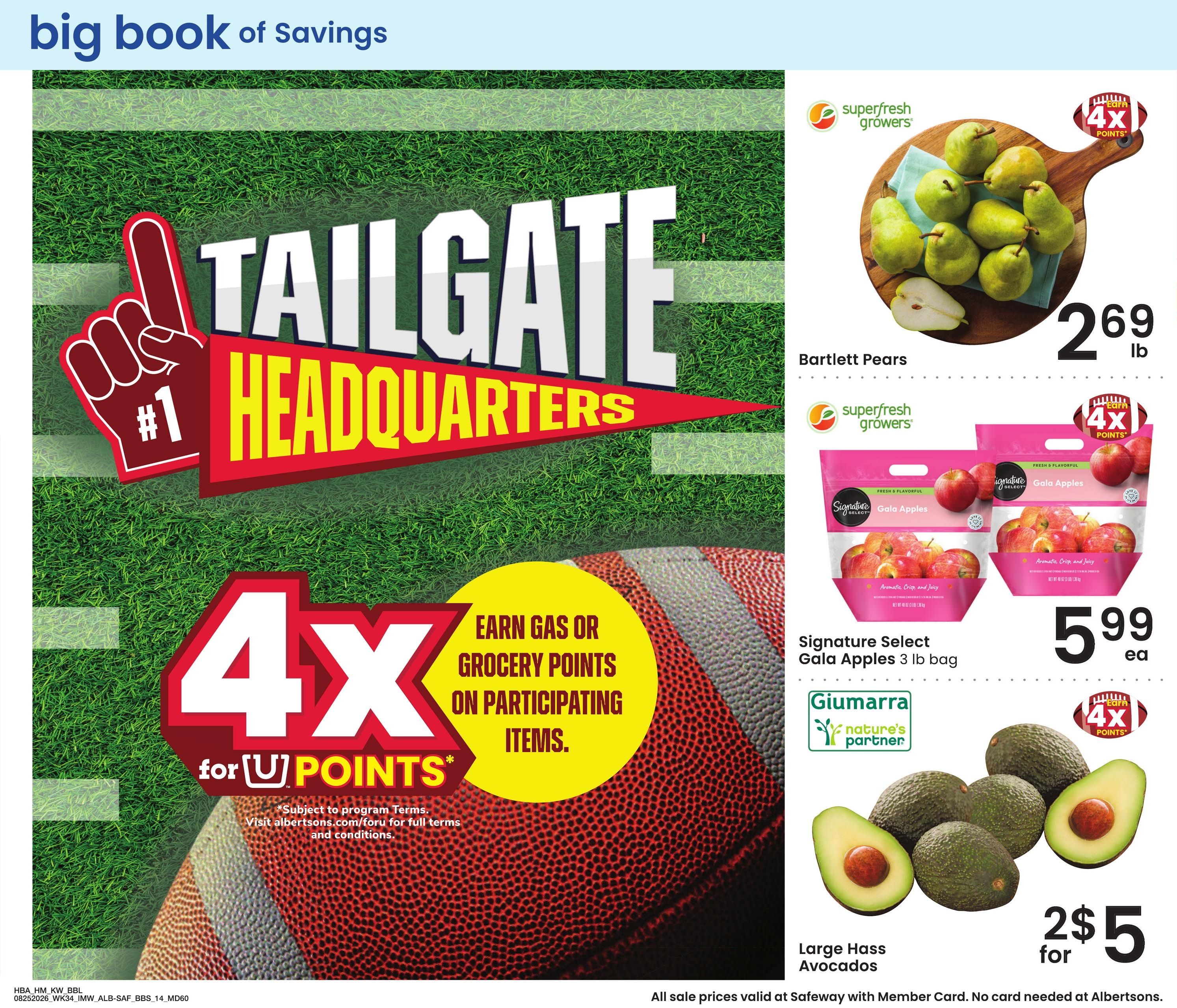 Safeway (MT) Big Book of Savings Weekly Ad August 25 - September 28, 2026