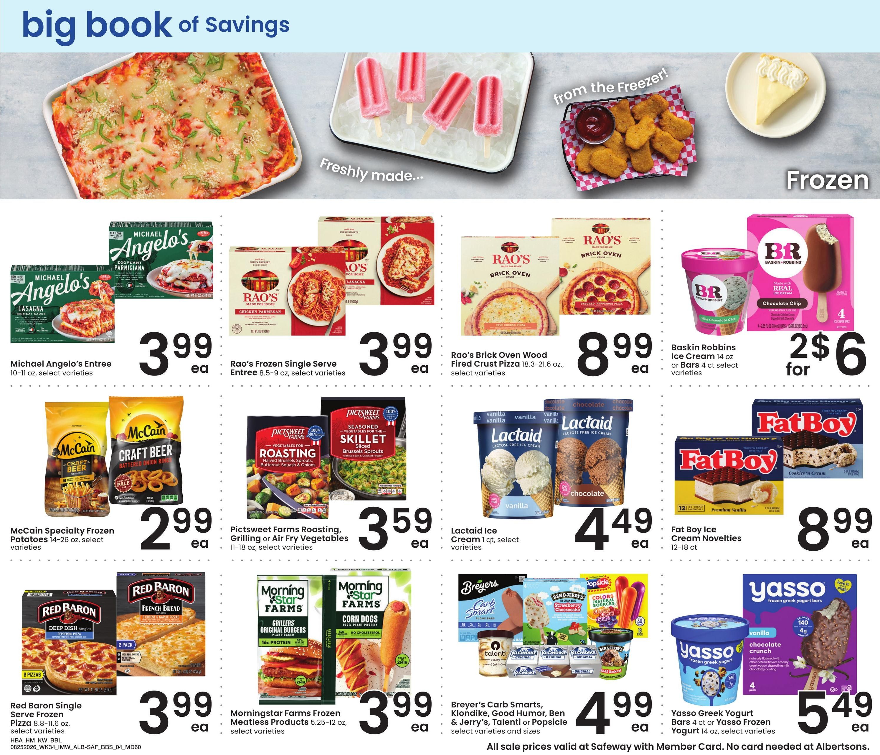 Safeway (MT) Big Book of Savings Weekly Ad August 25 - September 28, 2026