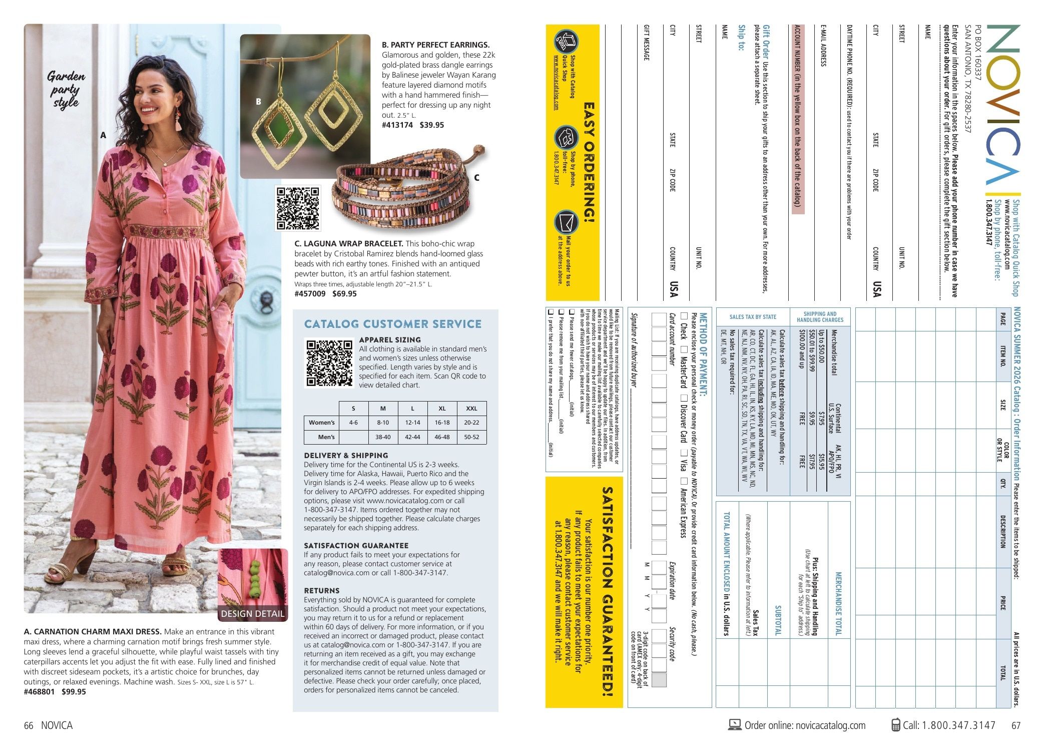 NOVICA Summer Catalog Weekly Ad June 1 - September 30, 2026