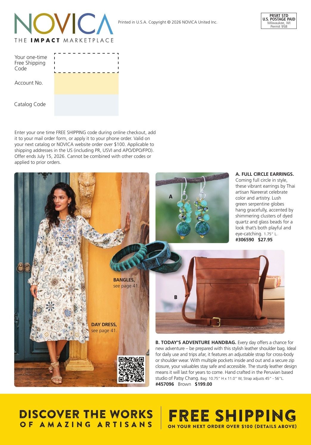 NOVICA Summer Catalog Weekly Ad June 1 - September 30, 2026