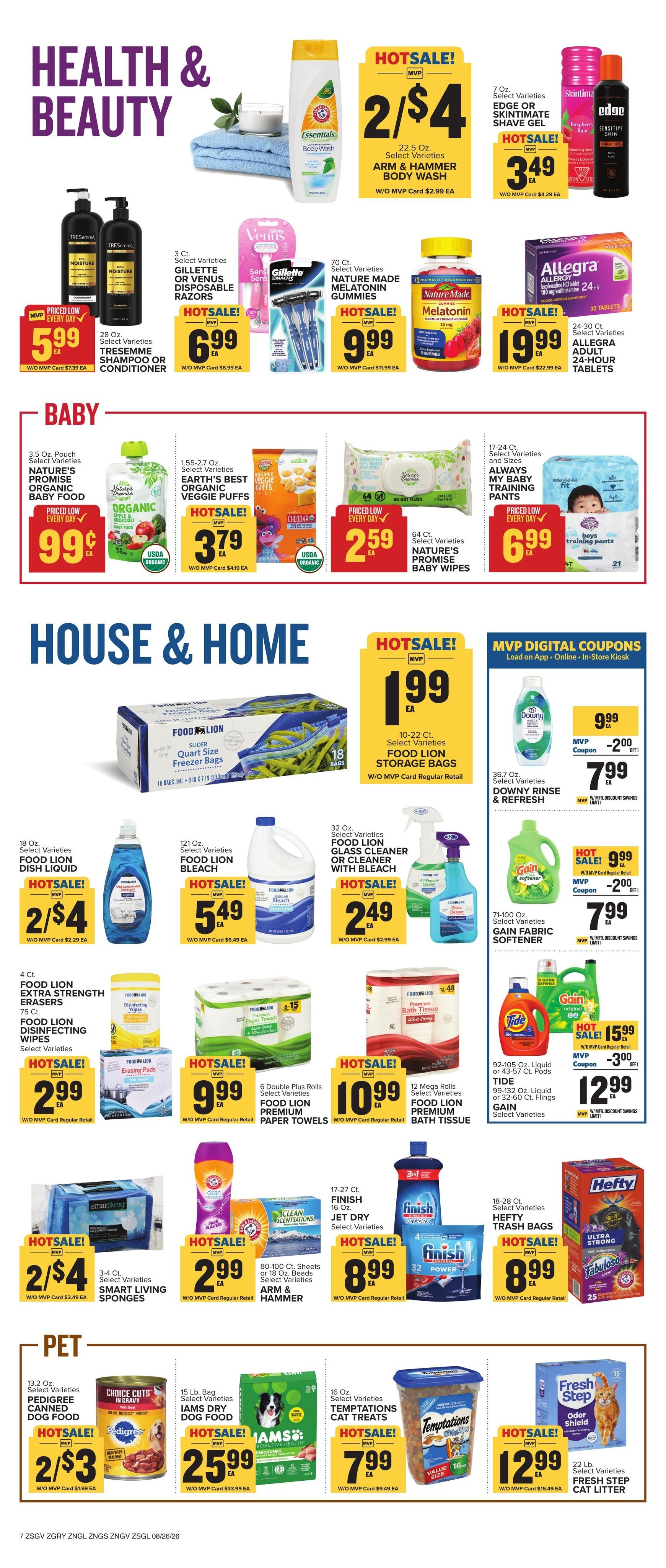 Food Lion (Athens–Ila Area, GA) Weekly Ad August 26 - September 1, 2026