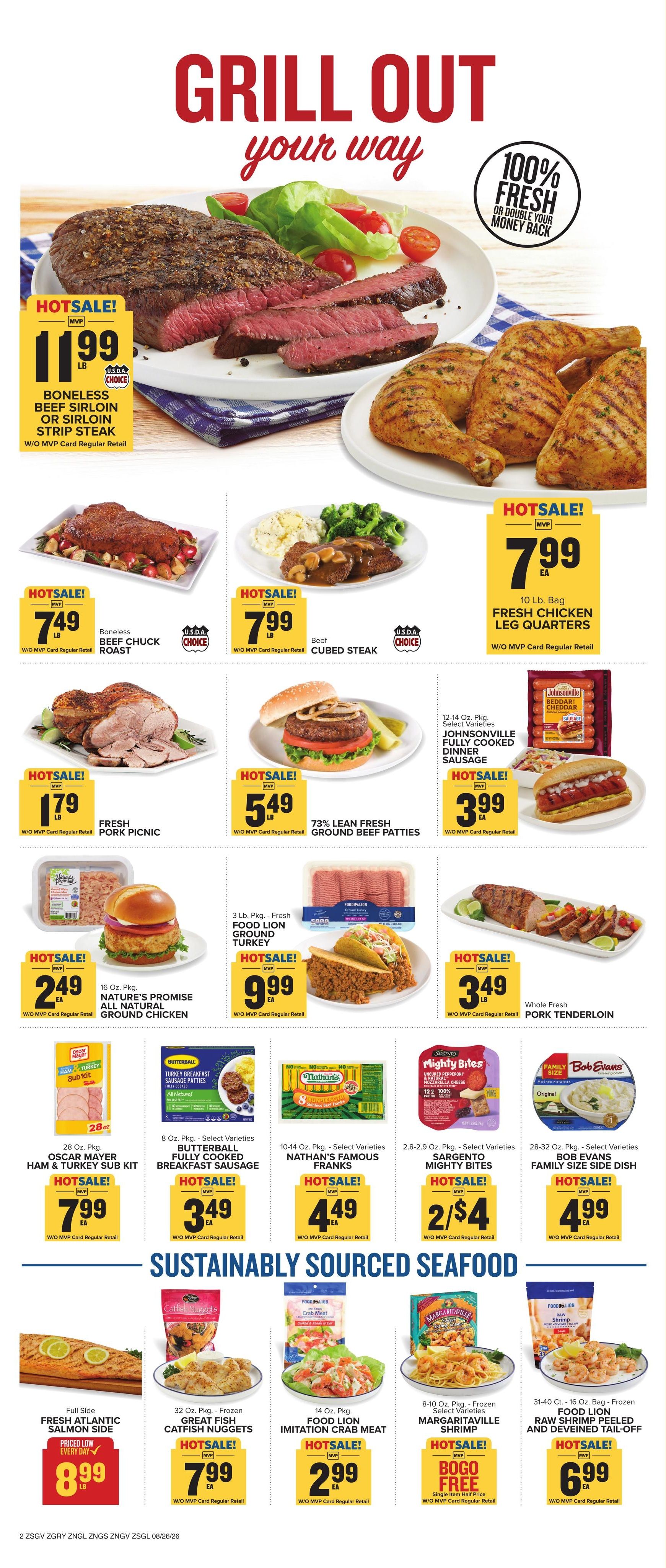 Food Lion (Athens–Ila Area, GA) Weekly Ad August 26 - September 1, 2026