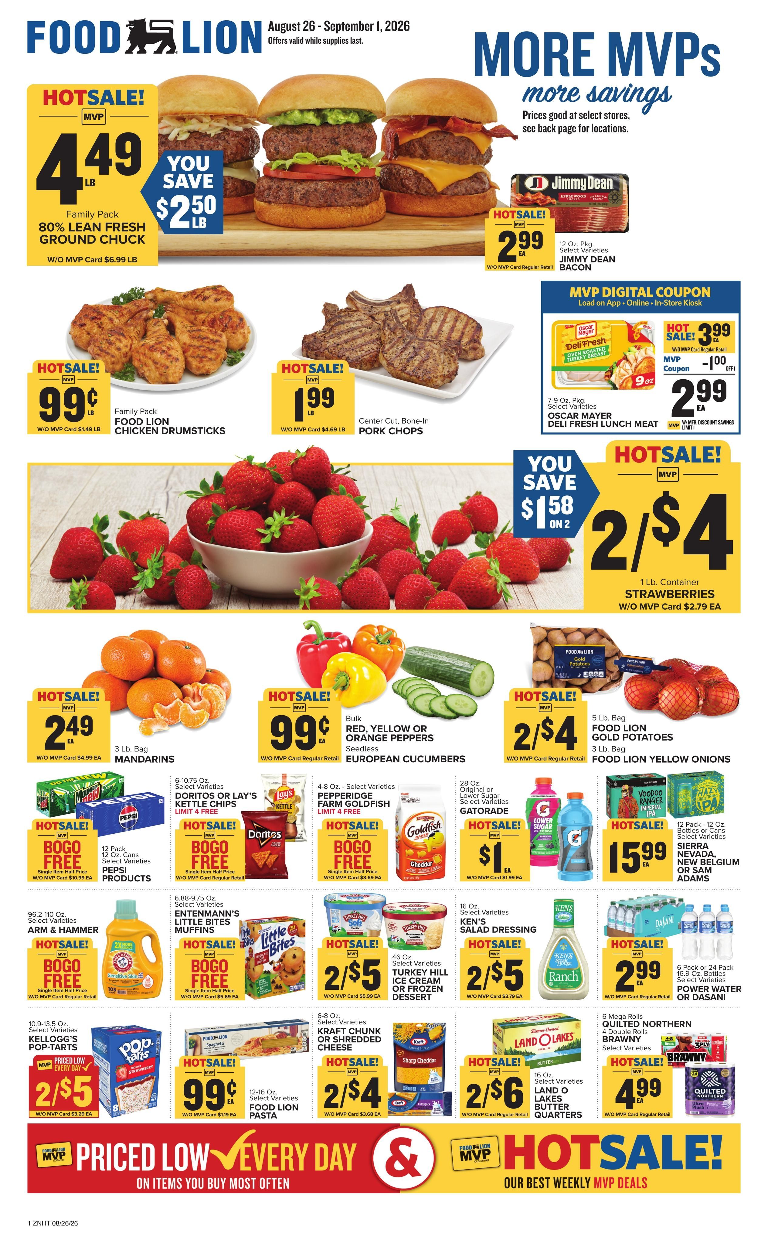 Food Lion Weekly Ad August 26 - September 1, 2026