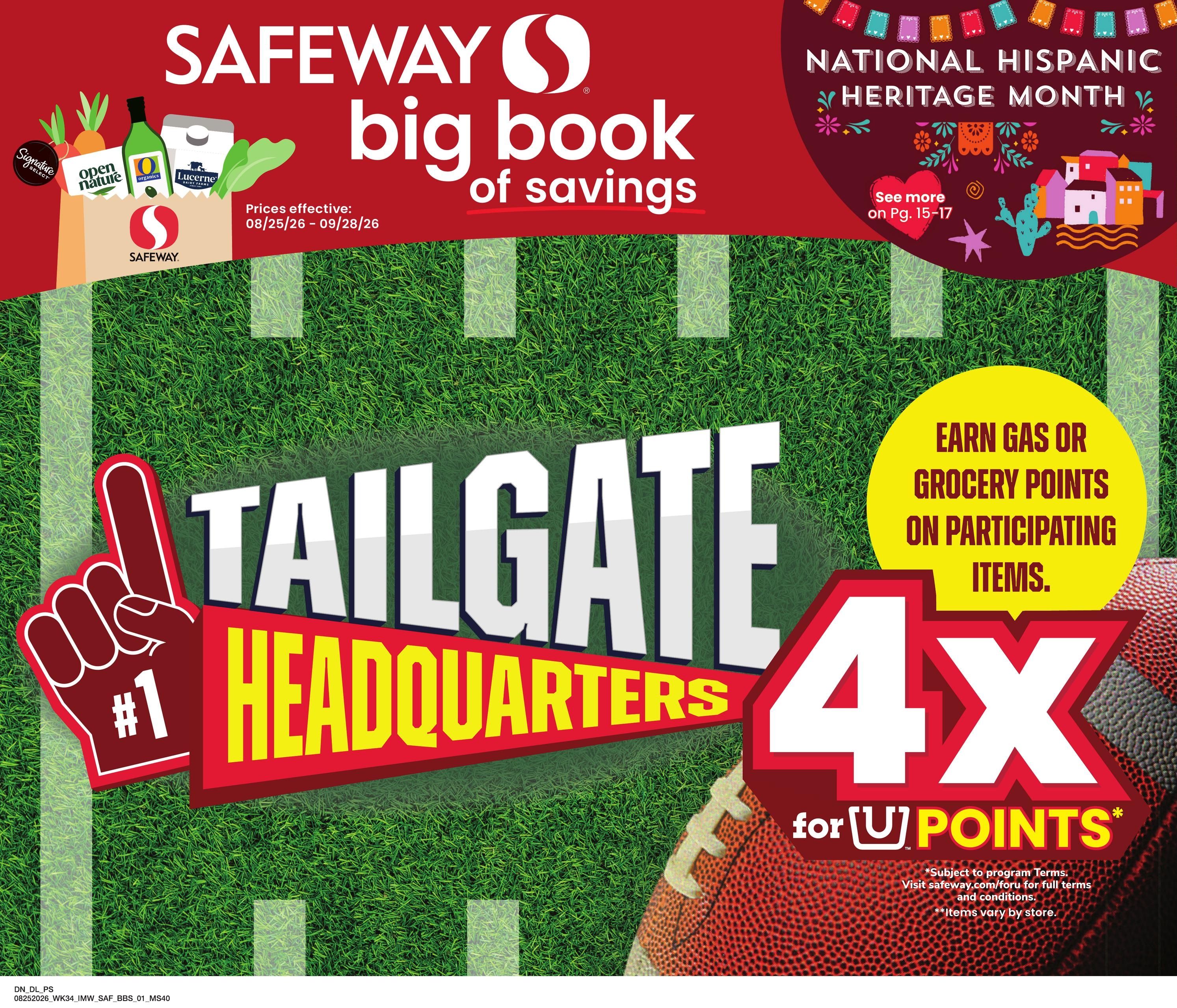 Safeway (Avon Area, MT) Big Book of Savings Weekly Ad August 25 - September 28, 2026