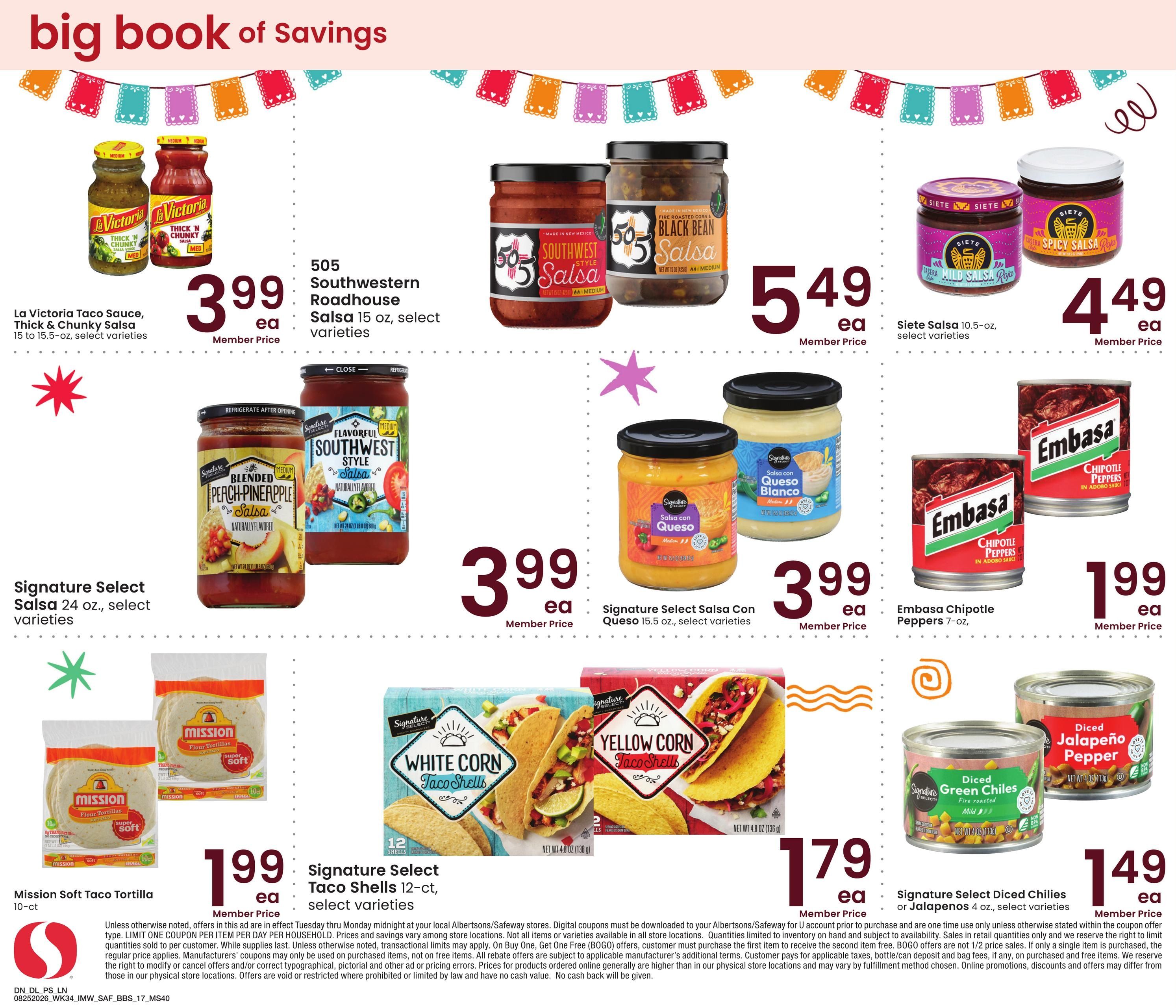 Safeway (Avon Area, MT) Big Book of Savings Weekly Ad August 25 - September 28, 2026