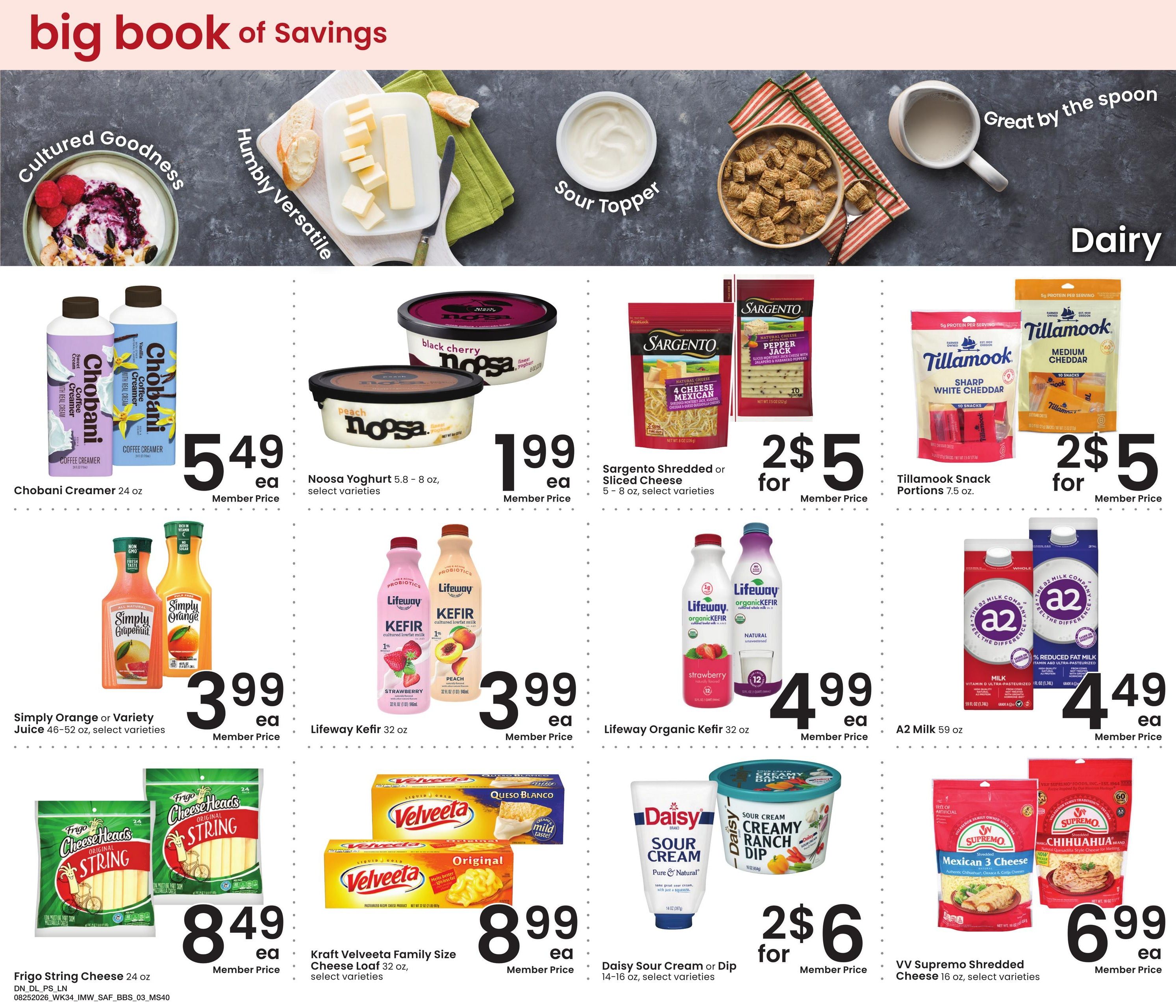 Safeway (Avon Area, MT) Big Book of Savings Weekly Ad August 25 - September 28, 2026