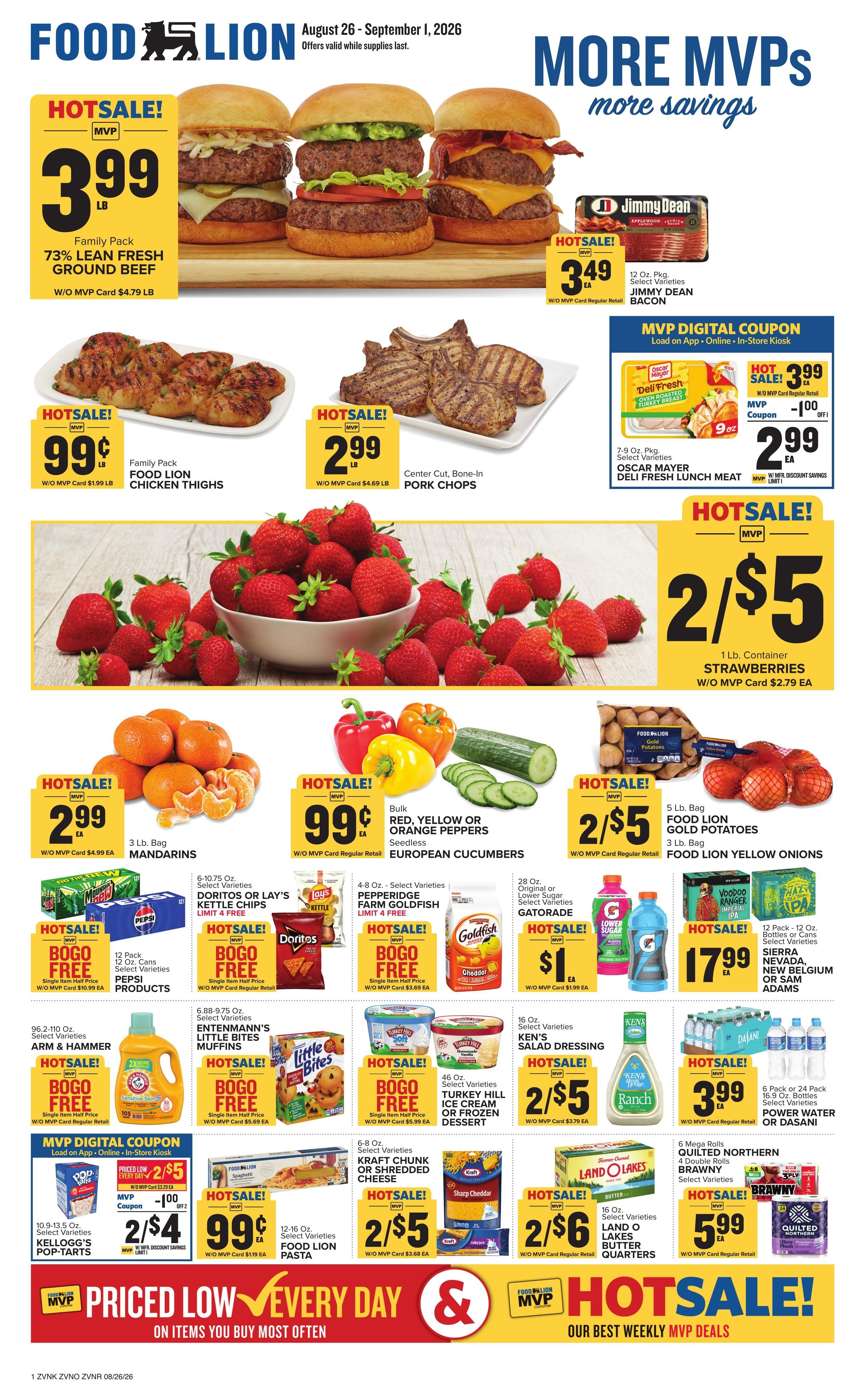 Food Lion (Suffolk–Hampton Area, VA) Weekly Ad August 26 - September 1, 2026