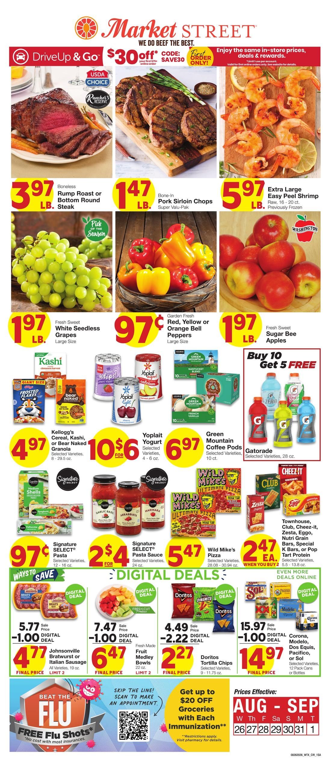 Market Street (San Angelo Area, TX) Weekly Ad August 26 - September 1, 2026