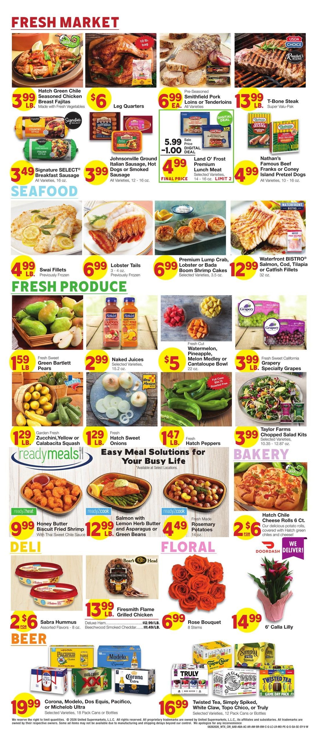 Market Street (San Angelo Area, TX) Weekly Ad August 26 - September 1, 2026