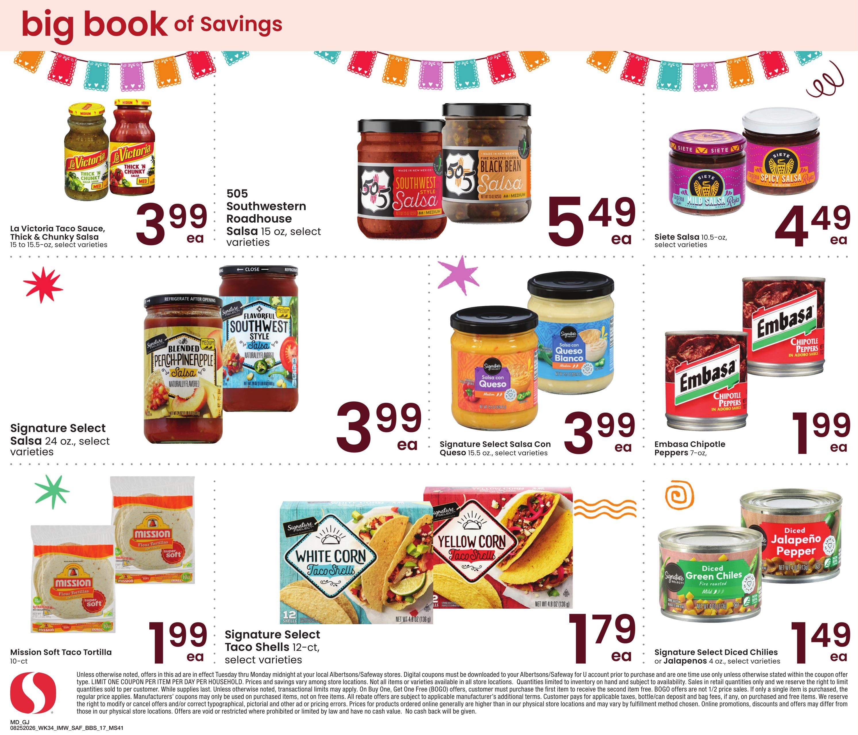 Safeway (CO) Big Book of Savings Weekly Ad August 25 - September 28, 2026
