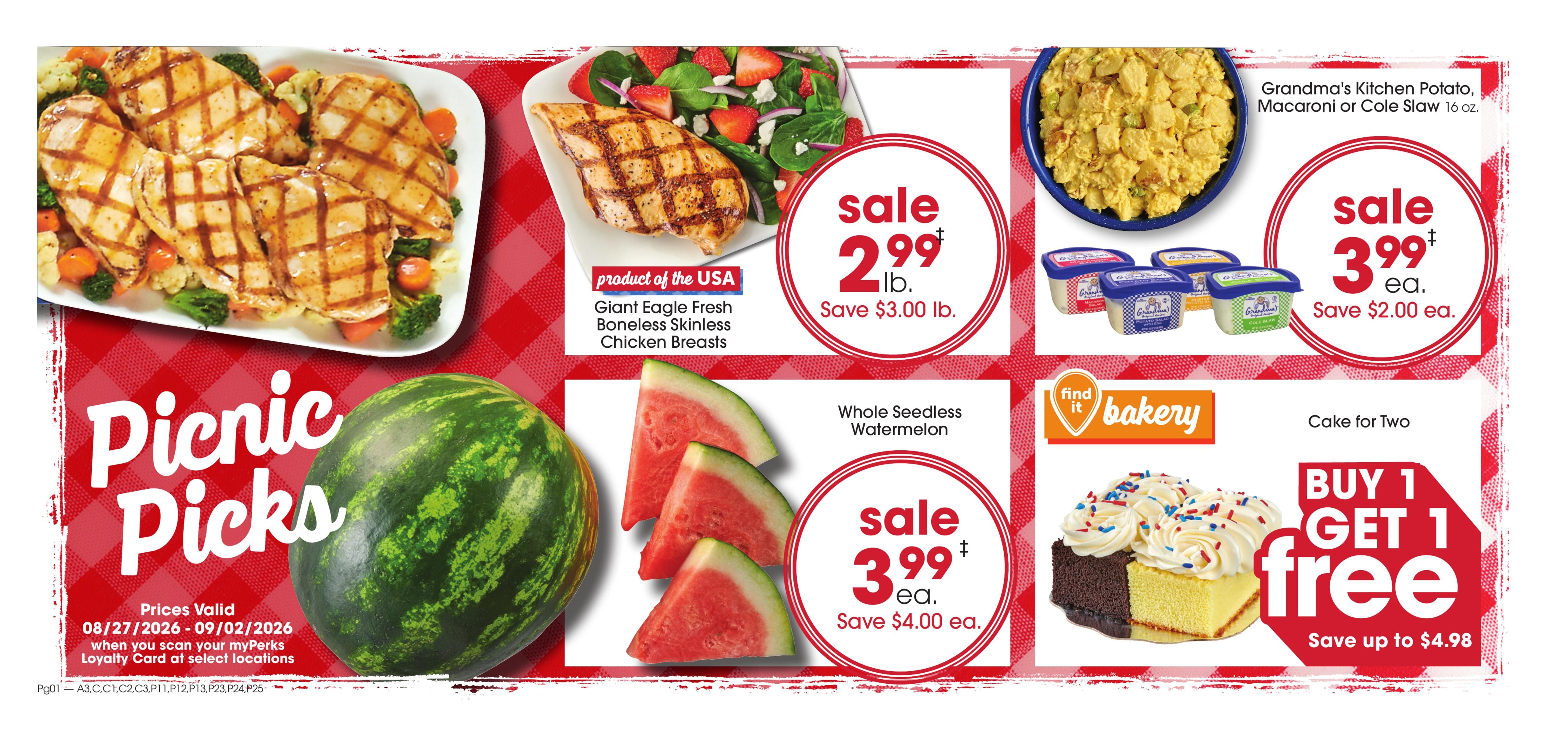 Giant Eagle (Amherst Area, OH) Weekly Ad August 27 - September 2, 2026