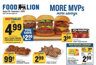 Food Lion (Lakemont Area, GA) Weekly Ad August 26 - September 1, 2026