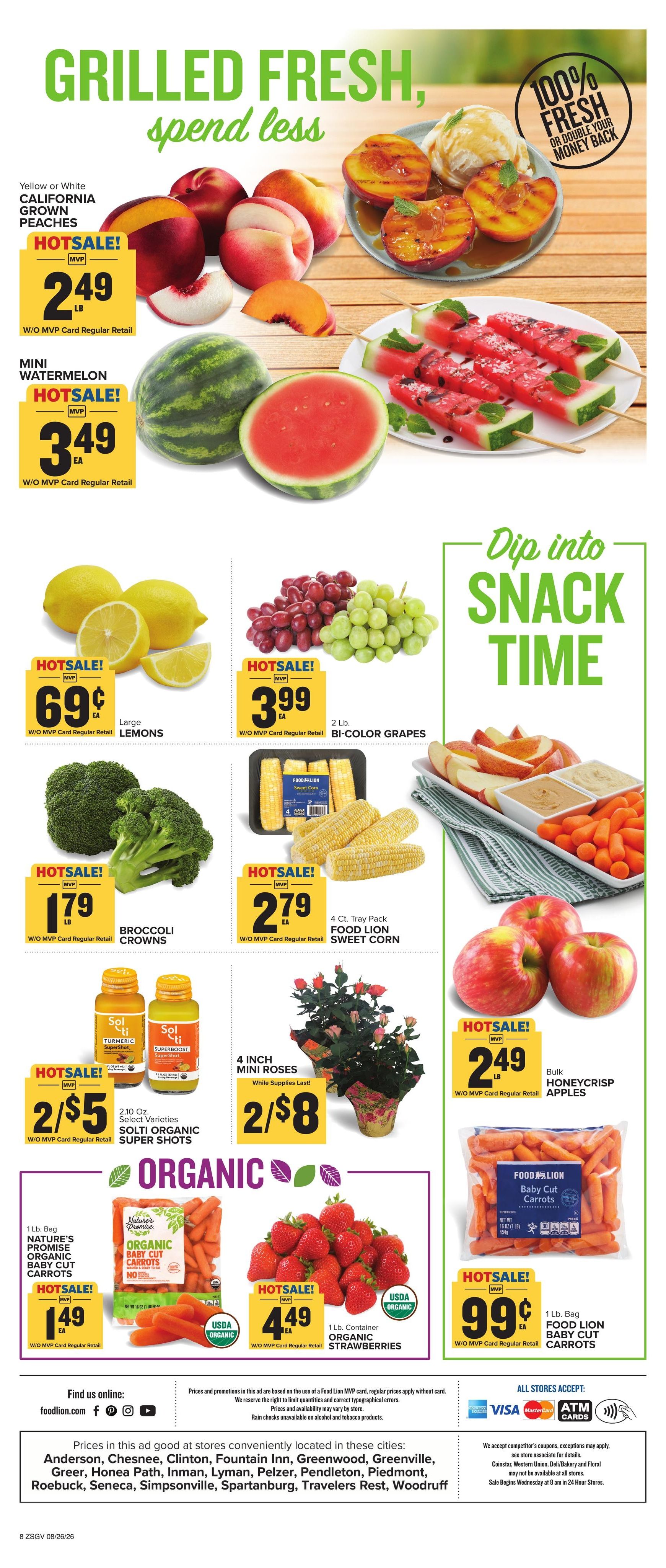 Food Lion (Lakemont Area, GA) Weekly Ad August 26 - September 1, 2026