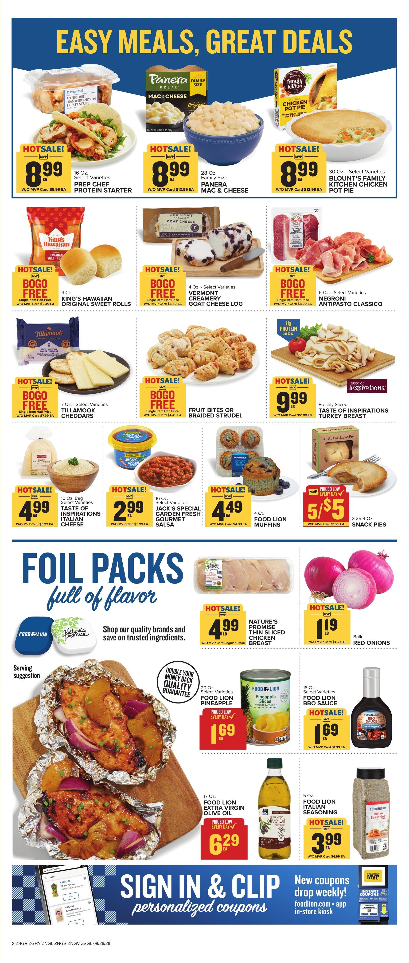 Food Lion (Lakemont Area, GA) Weekly Ad August 26 - September 1, 2026