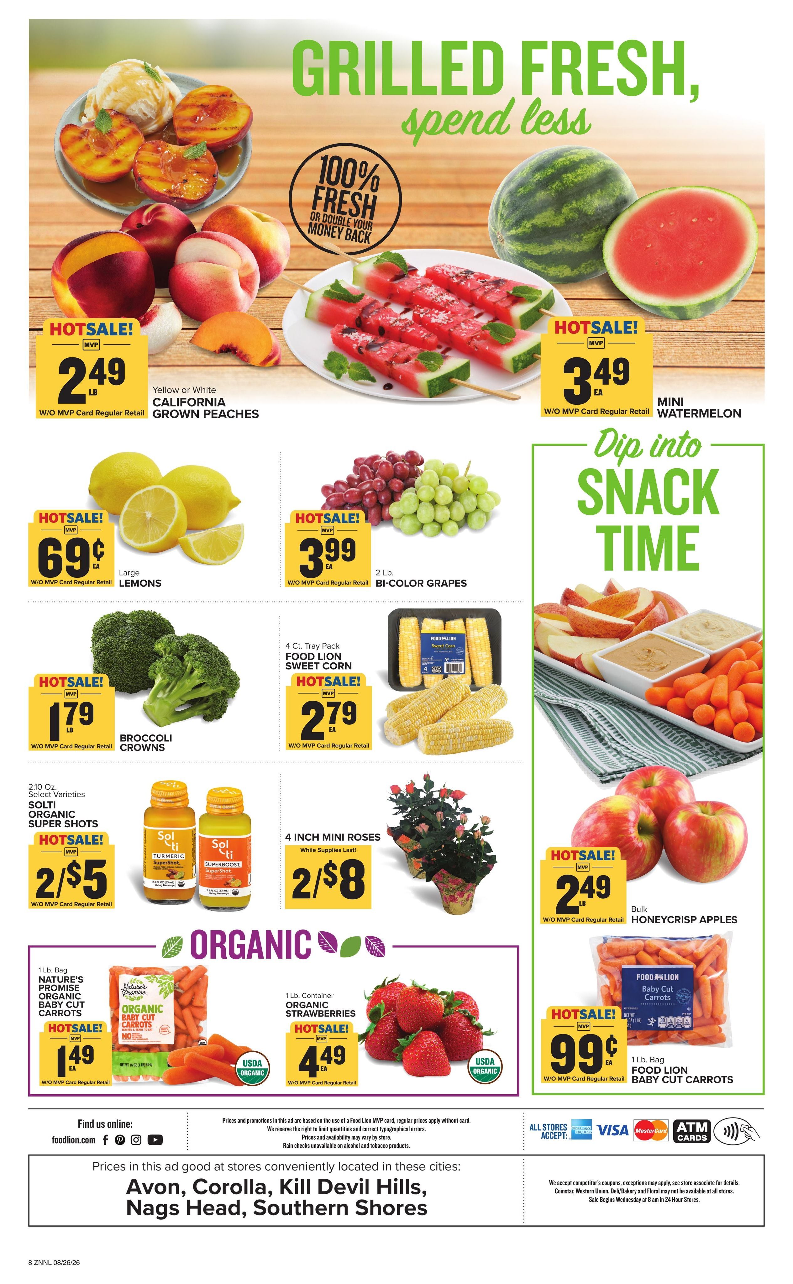 Food Lion (Hatteras Area, NC) Weekly Ad August 26 - September 1, 2026