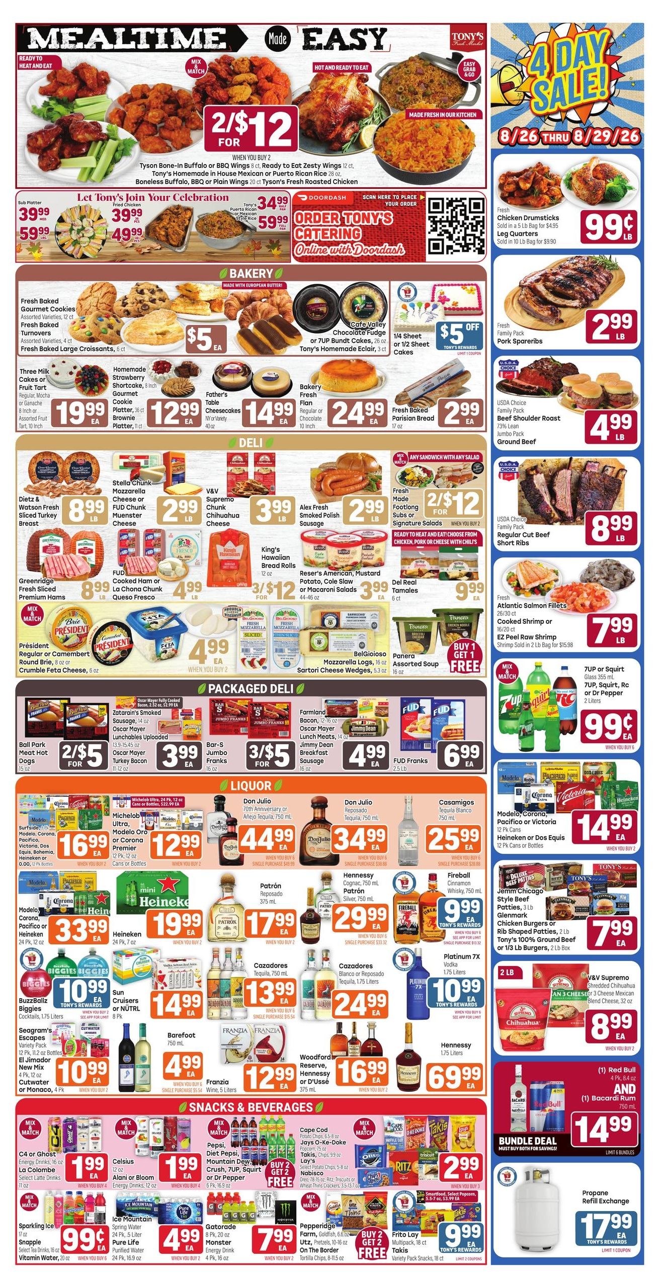 Tony's Fresh Market (Broadview Area, IL) Weekly Ad August 26 - September 1, 2026
