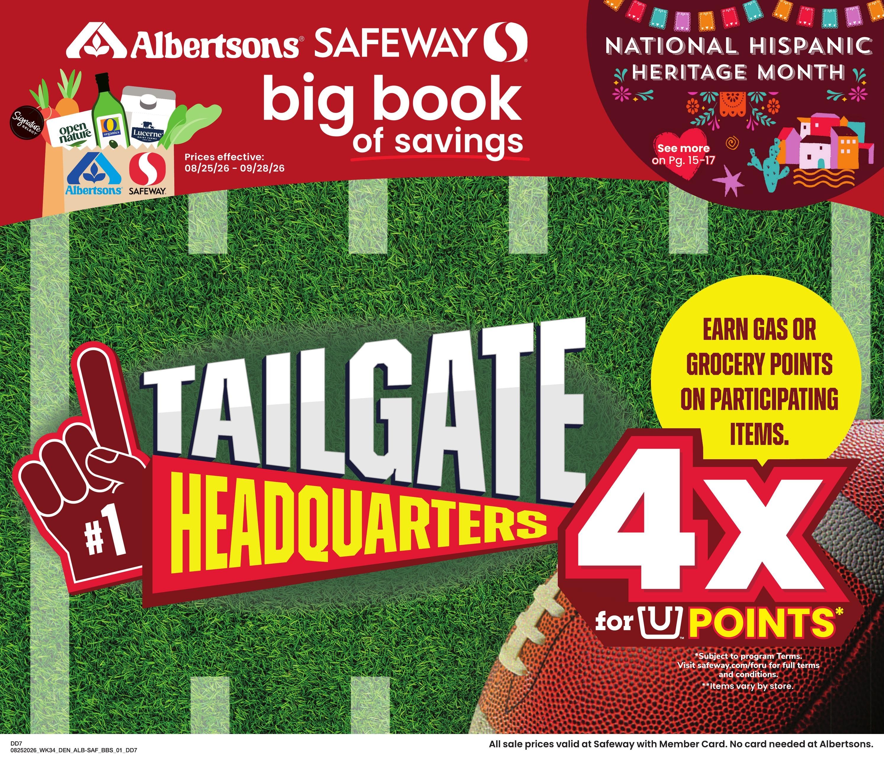 Safeway (Ignacio Area, CO) Big Book of Savings Weekly Ad August 25 - September 28, 2026