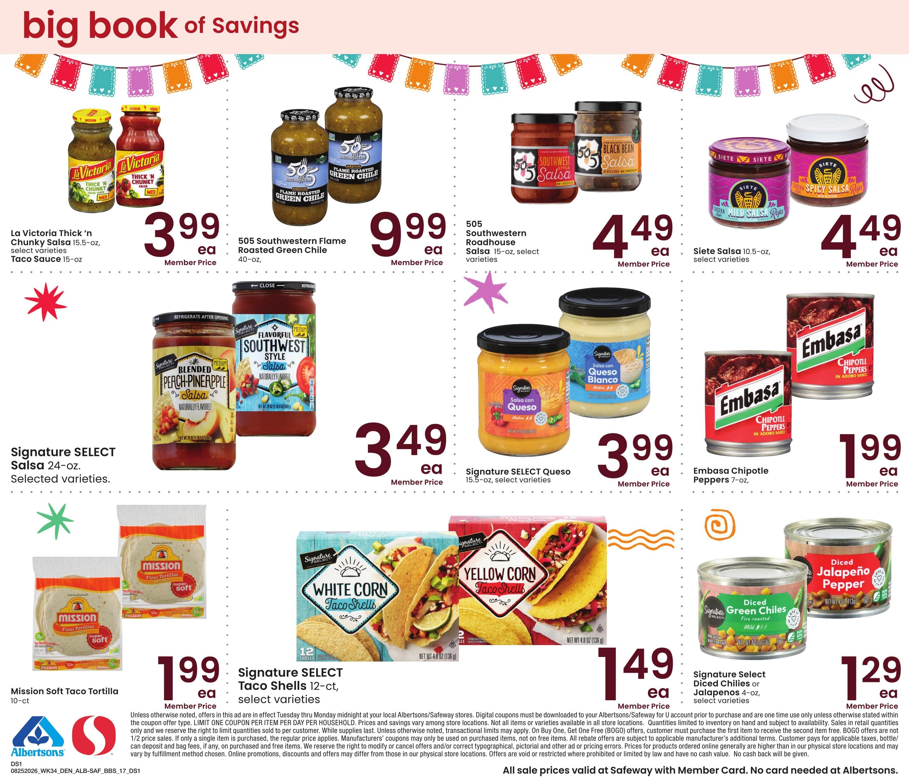 Safeway (Ignacio Area, CO) Big Book of Savings Weekly Ad August 25 - September 28, 2026