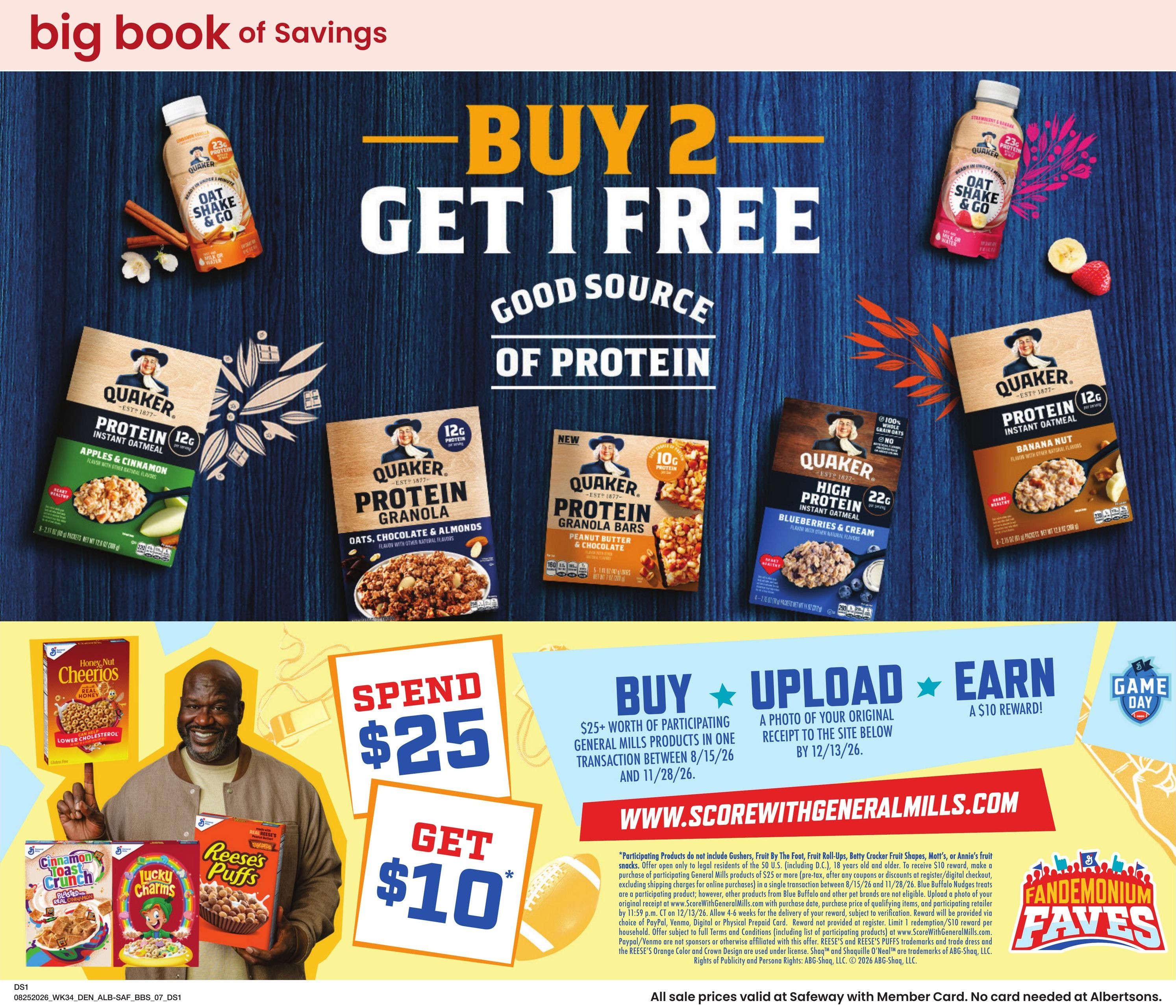 Safeway (Ignacio Area, CO) Big Book of Savings Weekly Ad August 25 - September 28, 2026